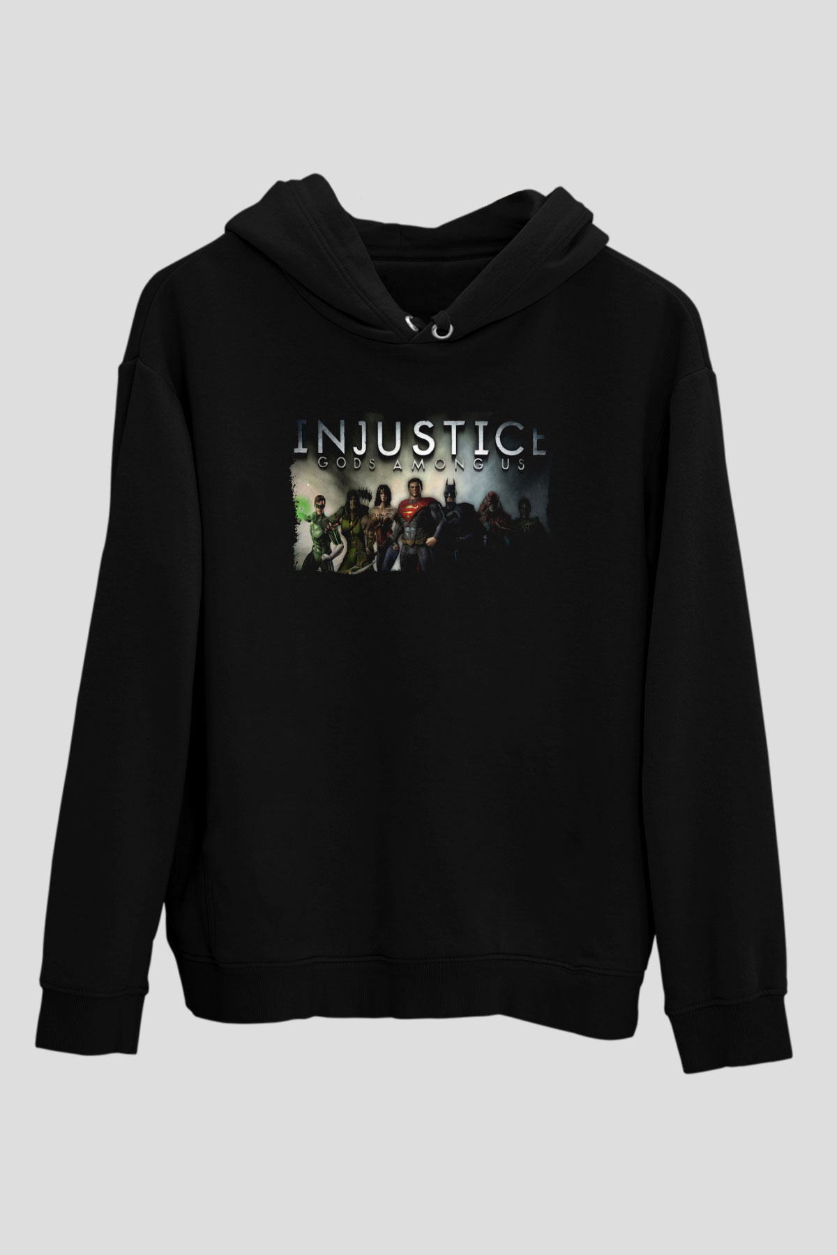 Injustice 2 Siyah Unisex Hoodie