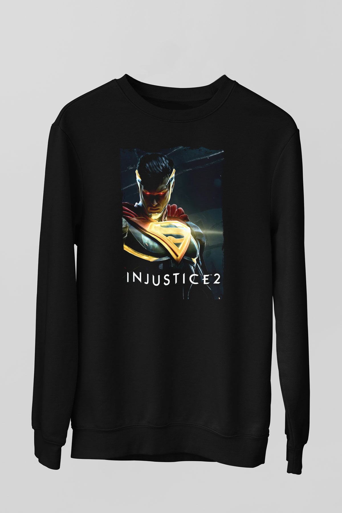 Injustice 2 Siyah Unisex Sweatshirt