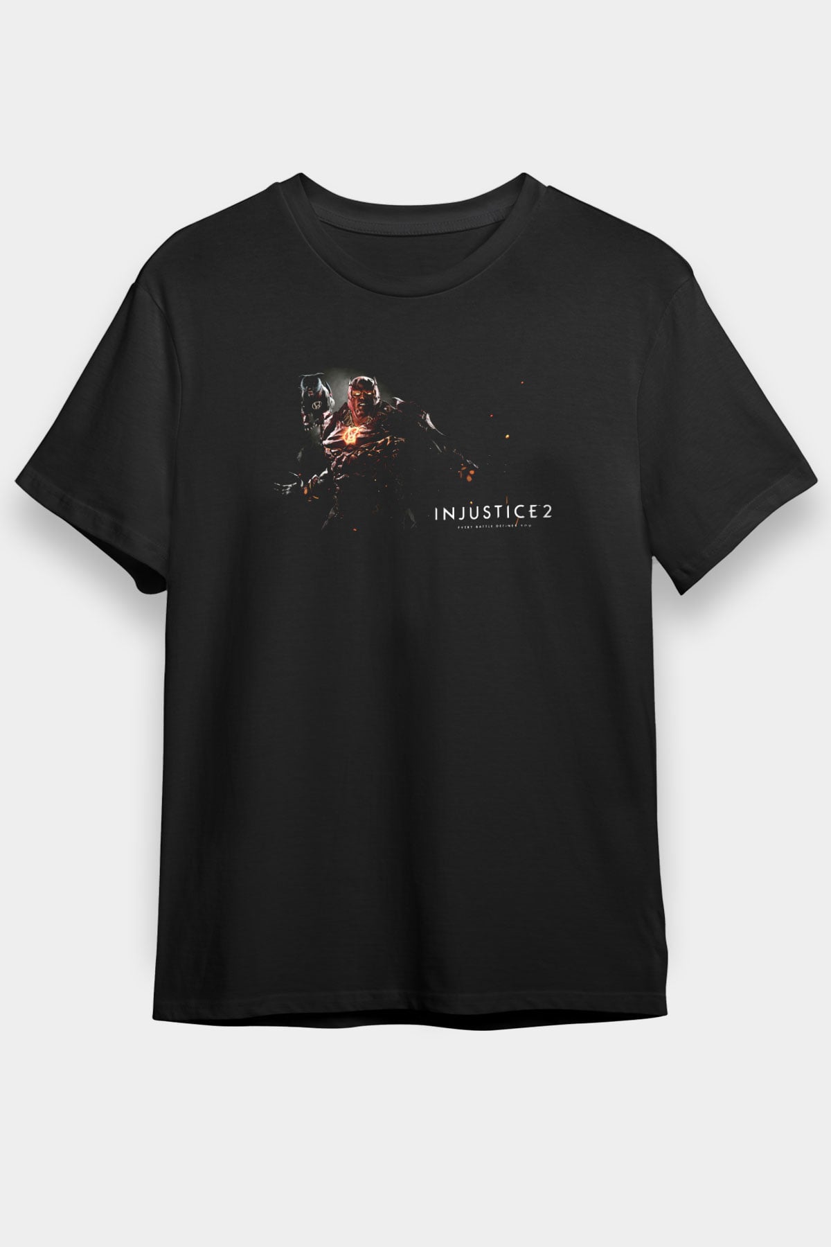 Injustice 2 Siyah Unisex Tişört T-Shirt
