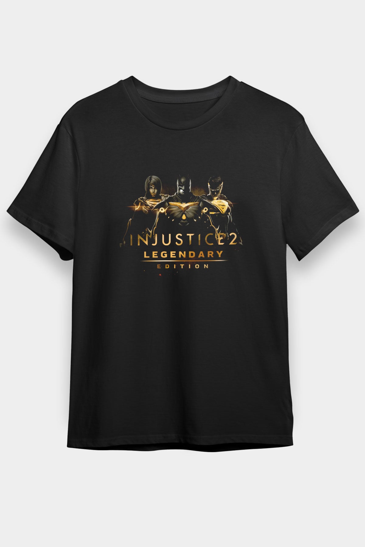 Injustice 2 Siyah Unisex Tişört T-Shirt