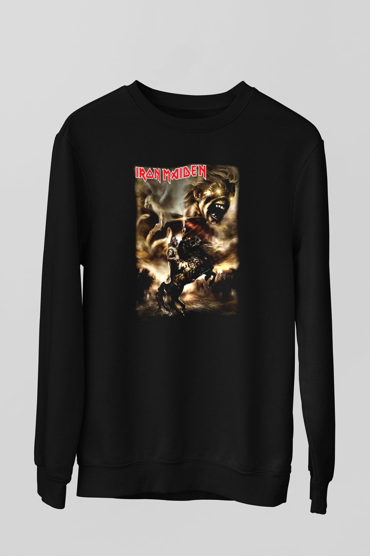 Iron Maiden Alexander The Great Eddie Siyah Unisex Sweatshirt