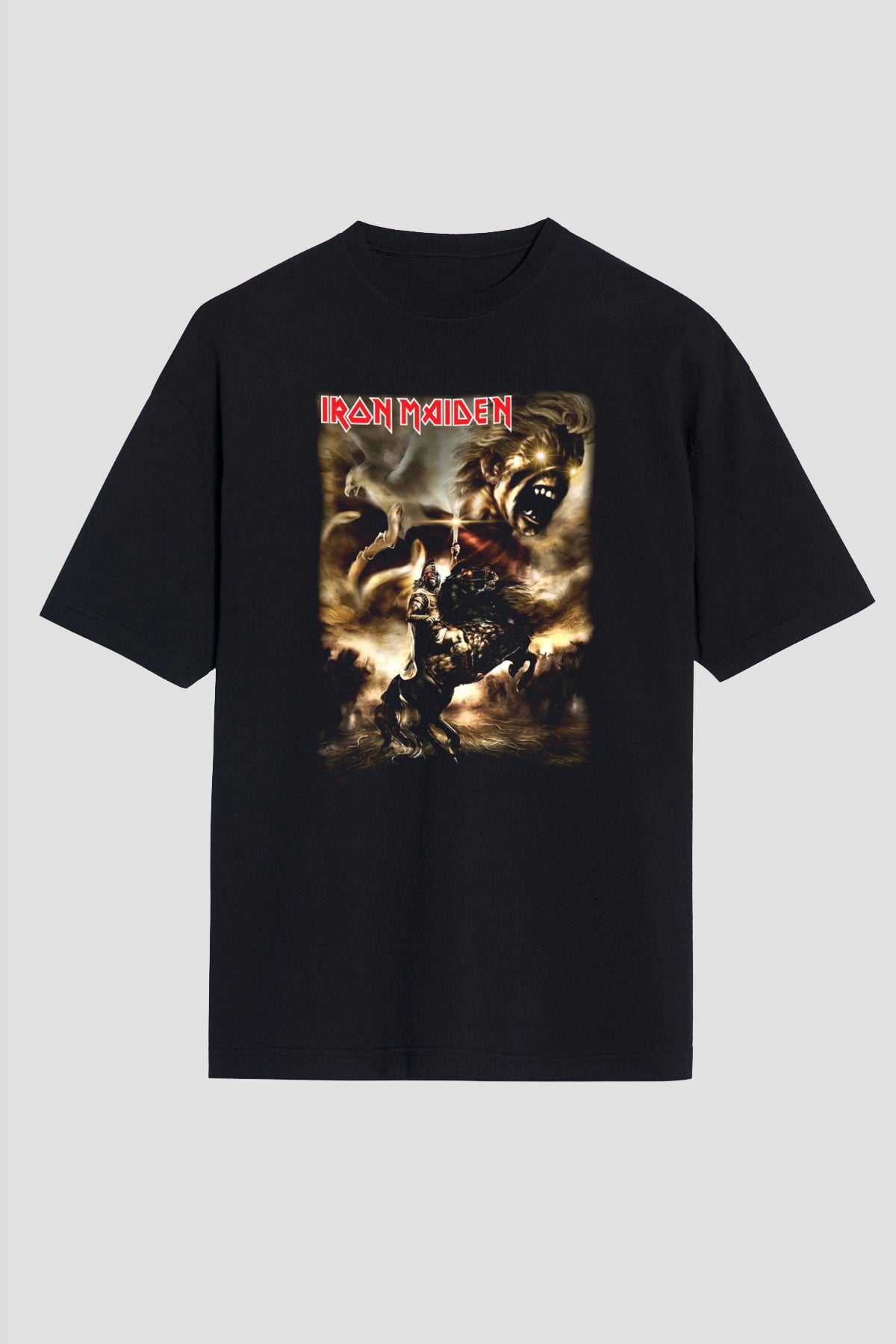 Iron Maiden Alexander The Great Eddie Siyah Unisex Oversize Tişört T-Shirt