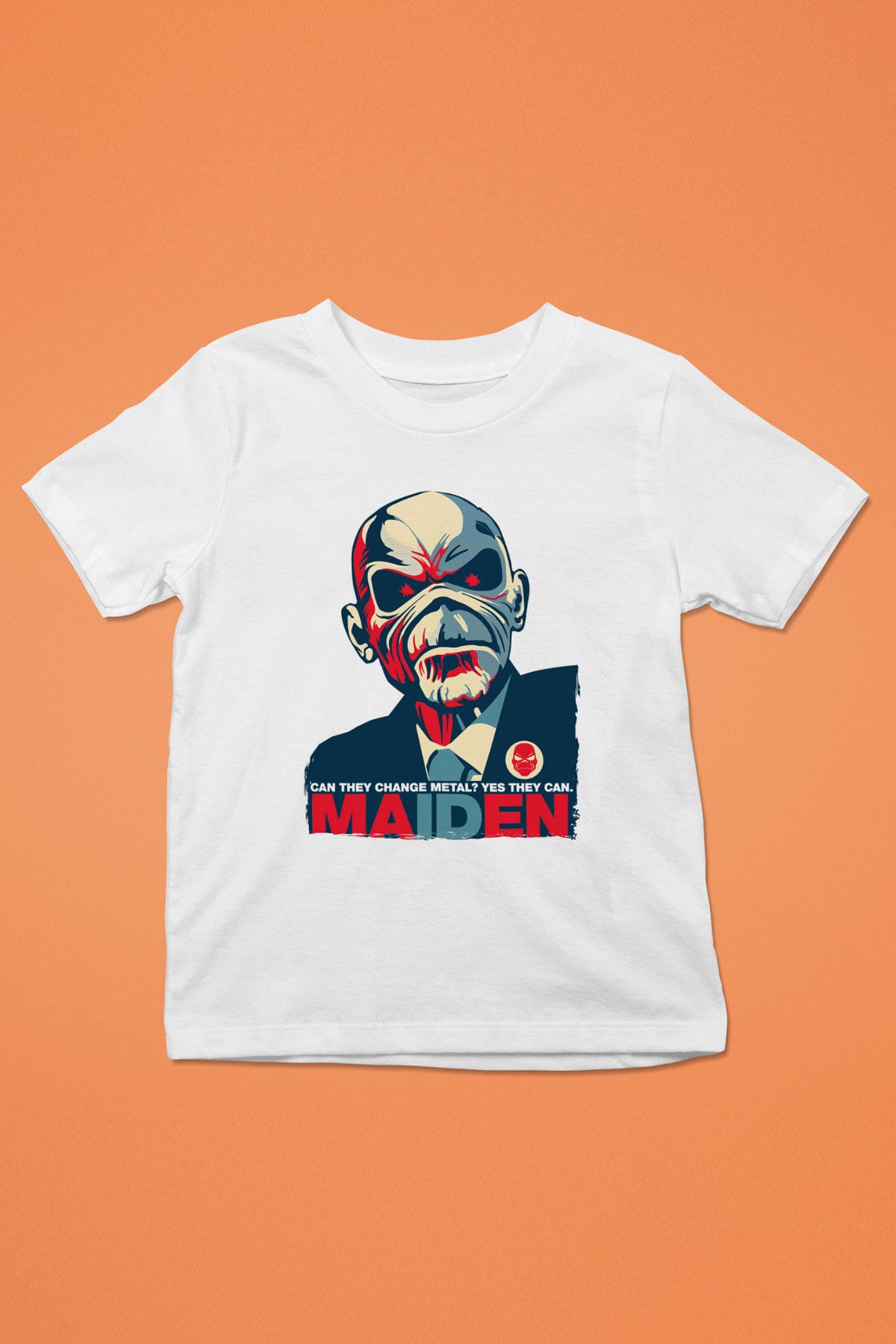 Iron Maiden Beyaz Unisex Çocuk Tişört