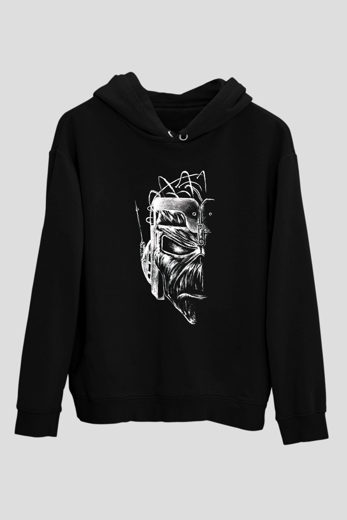 Iron Maiden İlluminati Eddie Siyah Unisex Hoodie