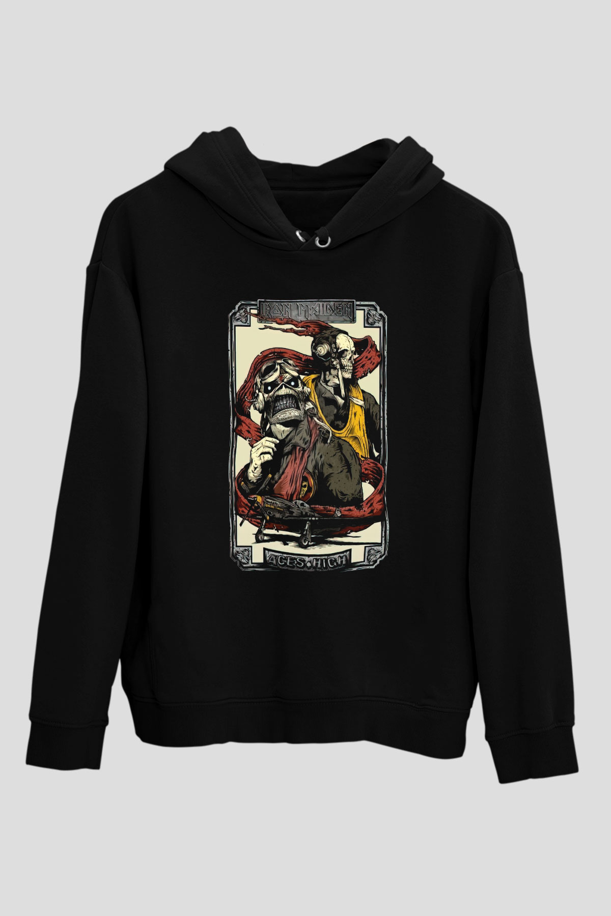 Iron Maiden Siyah Unisex Hoodie