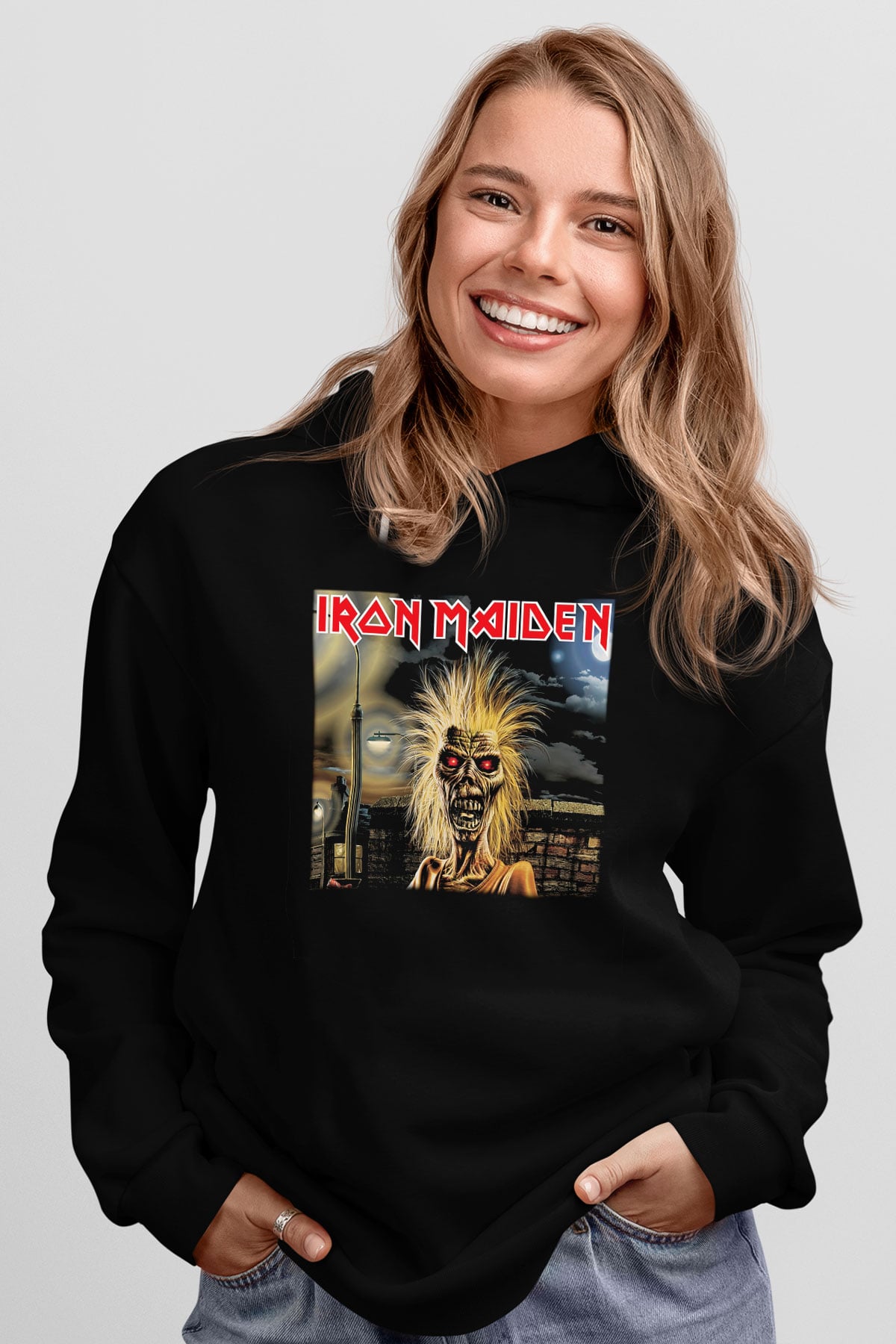 Iron Maiden Siyah Unisex Hoodie