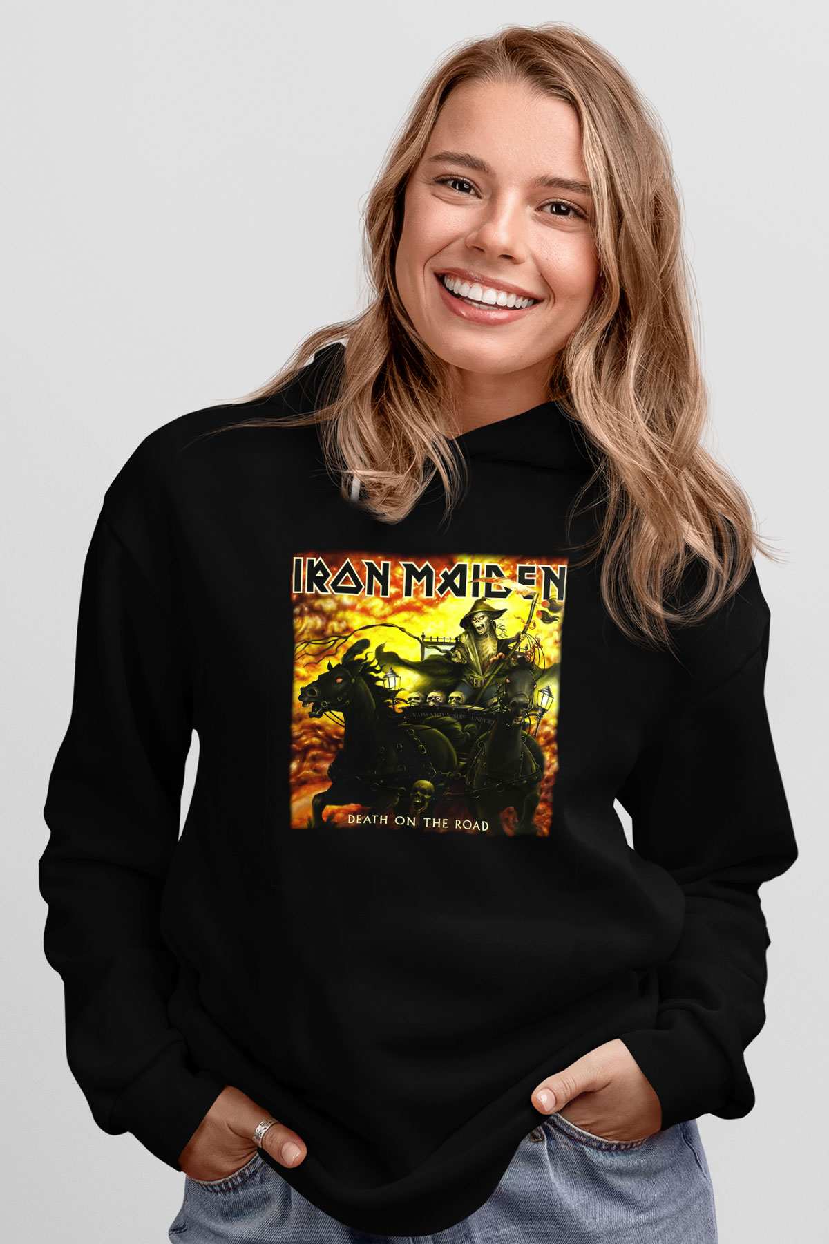 Iron Maiden Siyah Unisex Hoodie