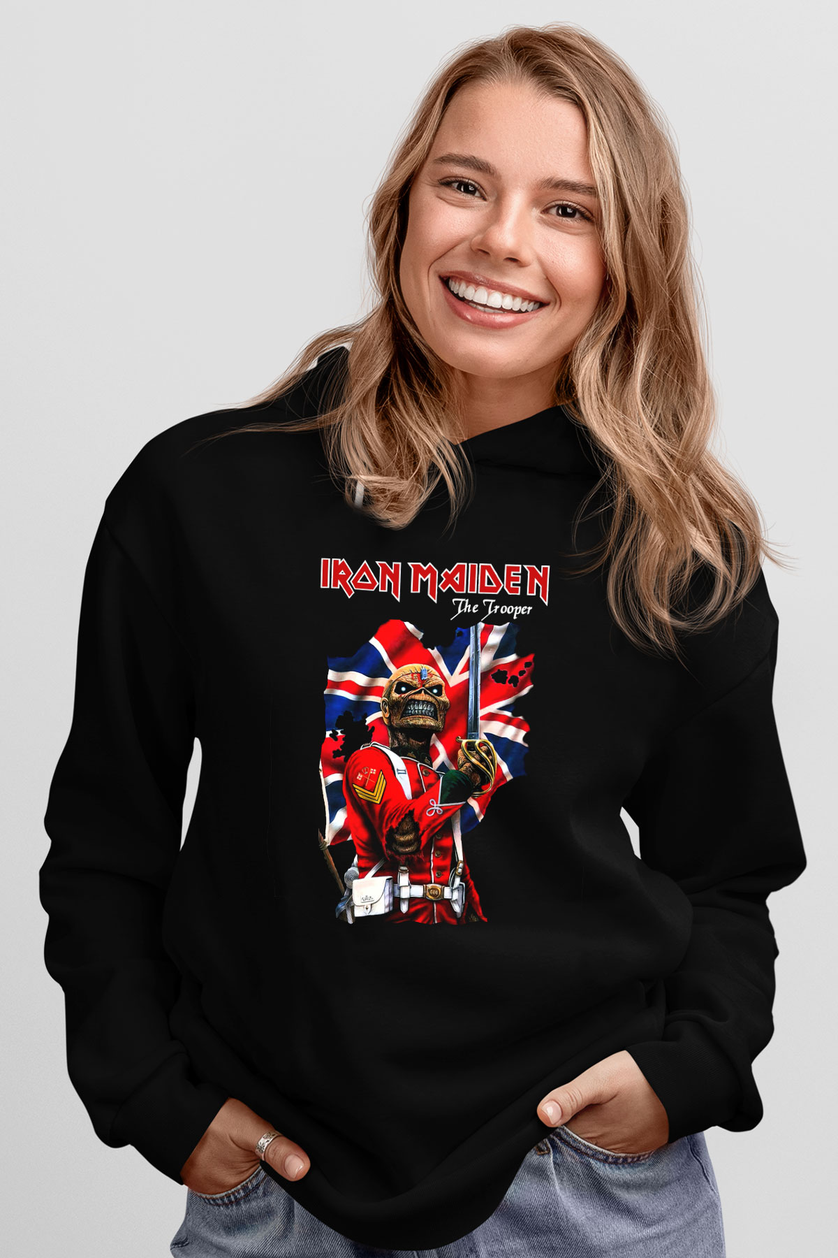 Iron Maiden Siyah Unisex Hoodie
