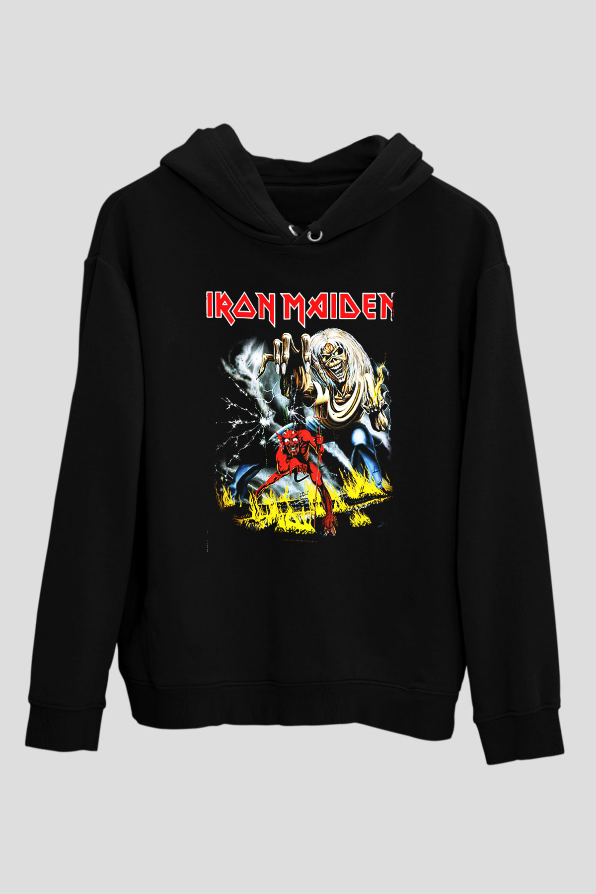 Iron Maiden Siyah Unisex Hoodie