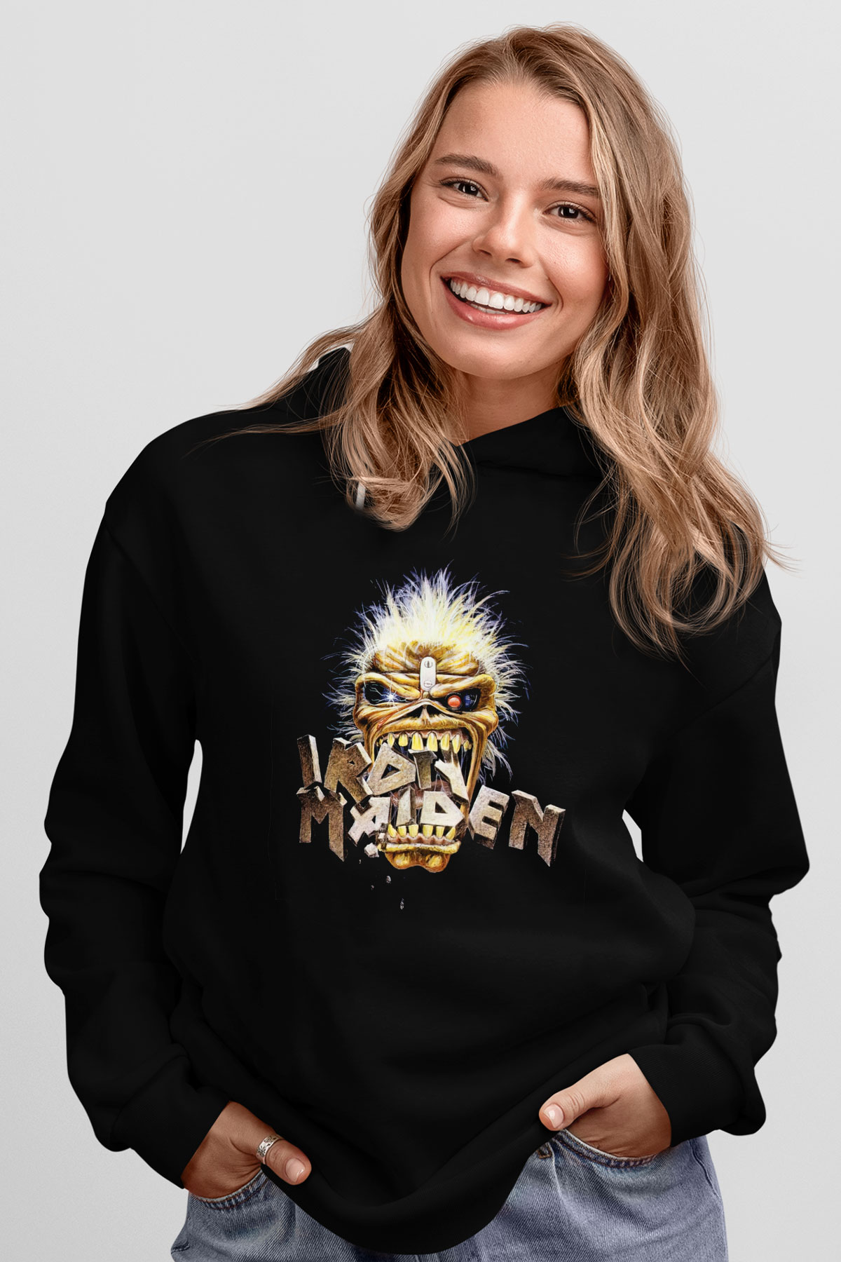 Iron Maiden Siyah Unisex Hoodie