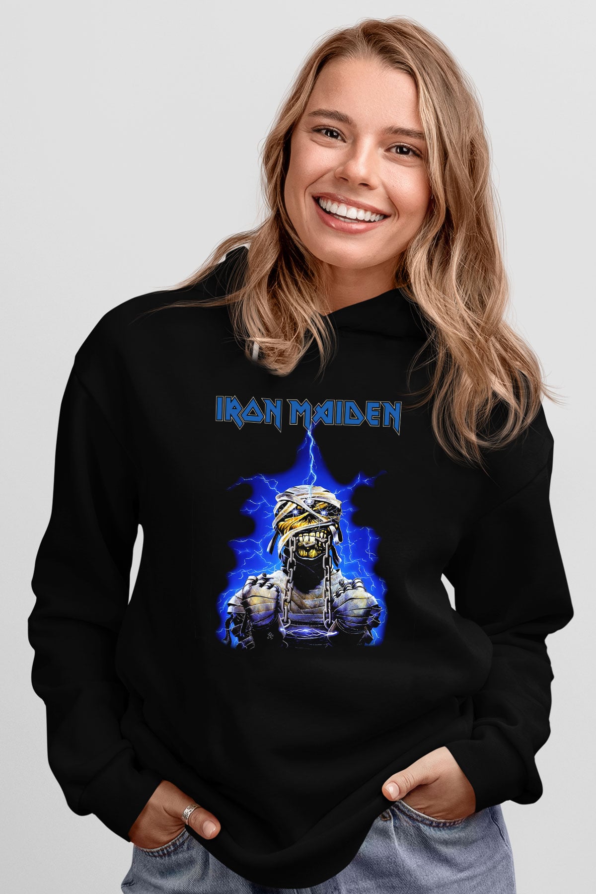 Iron Maiden Siyah Unisex Hoodie