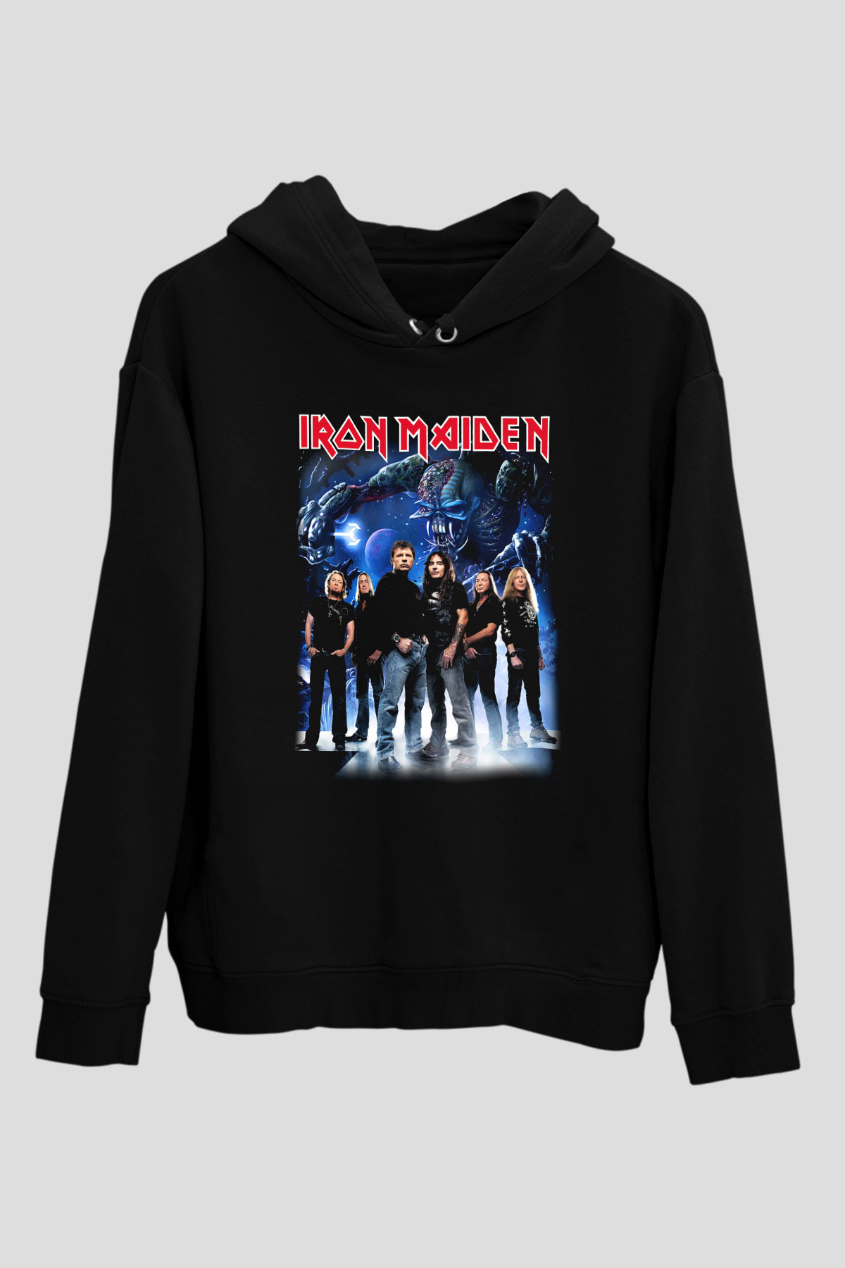 Iron Maiden Siyah Unisex Hoodie