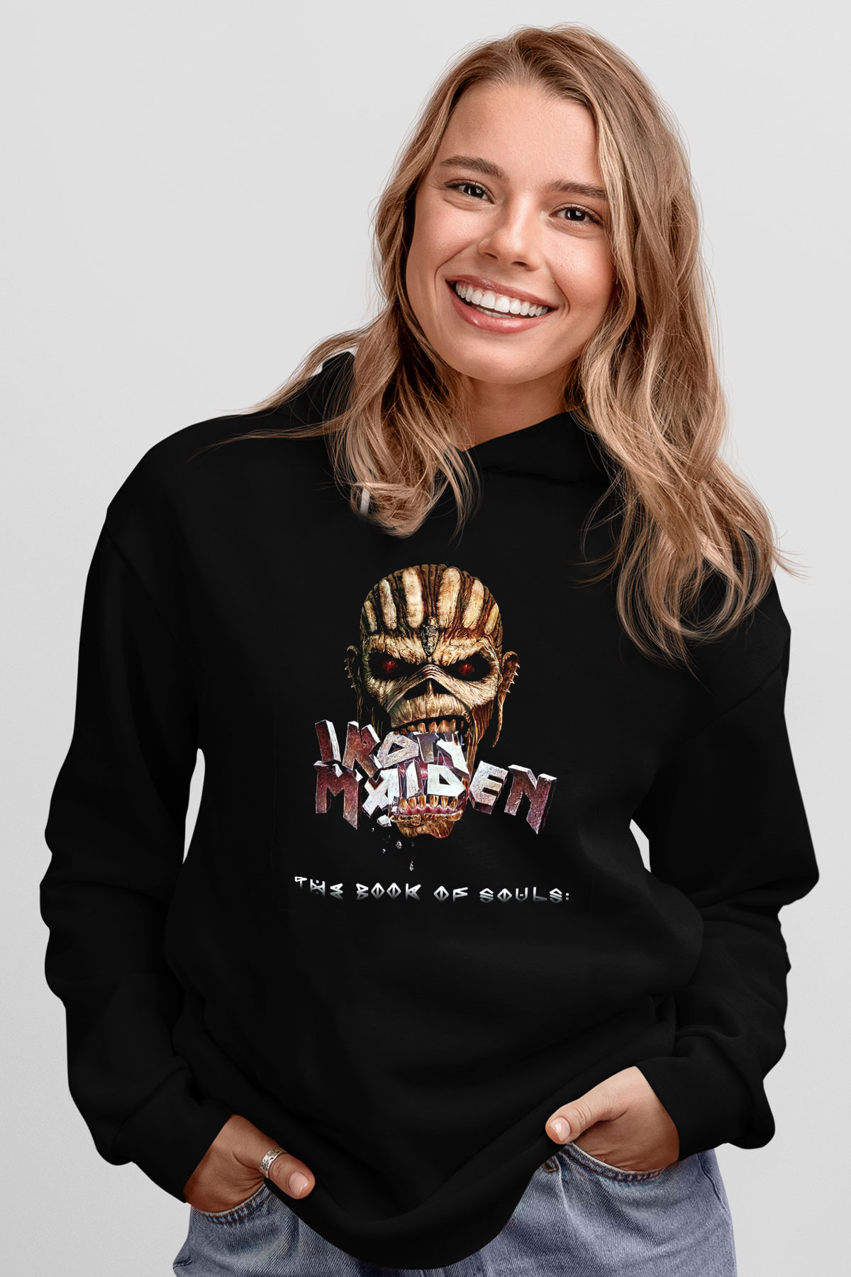 Iron Maiden Siyah Unisex Hoodie