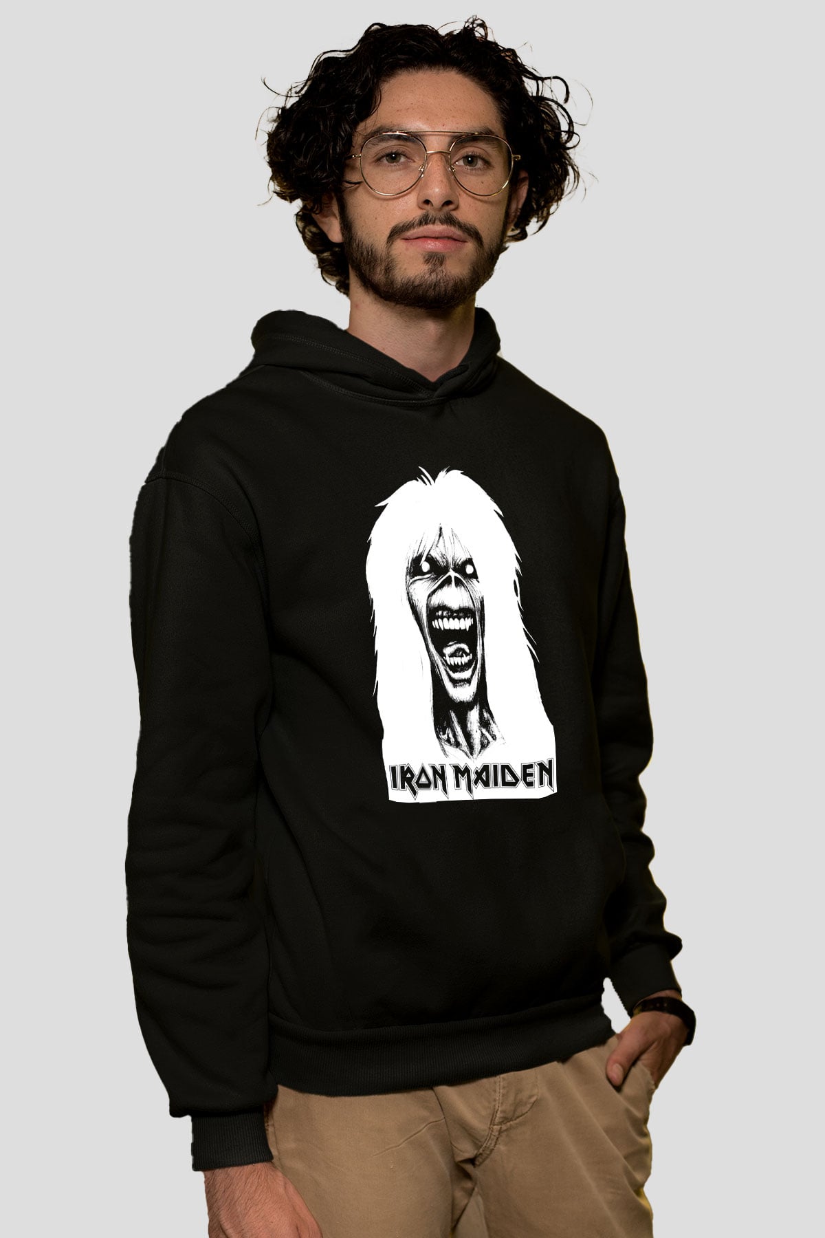 Iron Maiden Siyah Unisex Hoodie