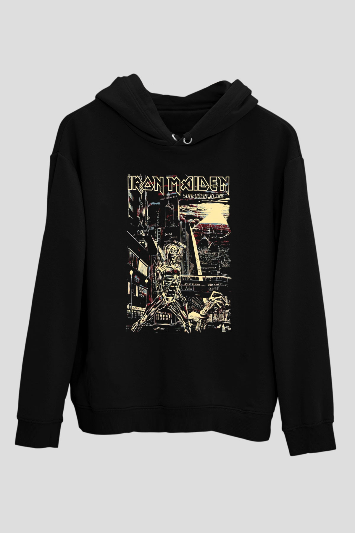 Iron Maiden Siyah Unisex Hoodie