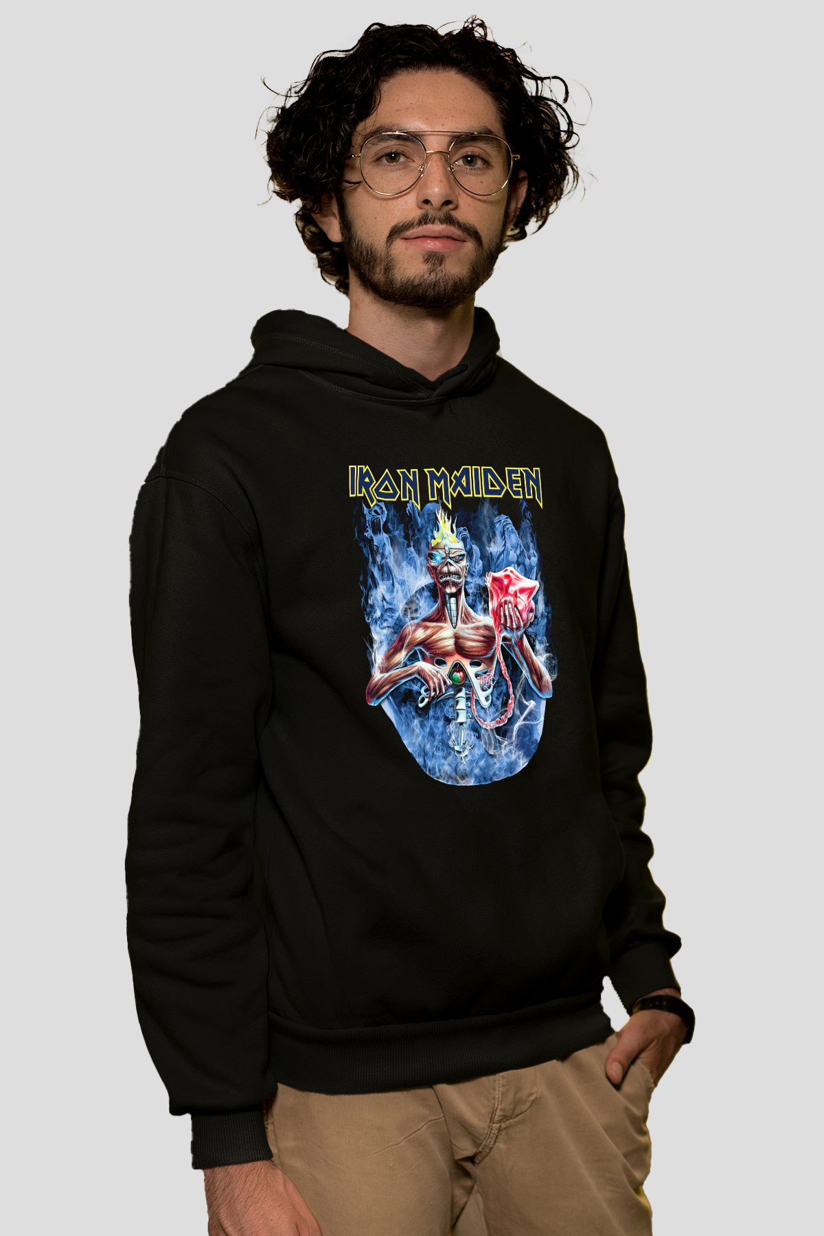 Iron Maiden Siyah Unisex Hoodie