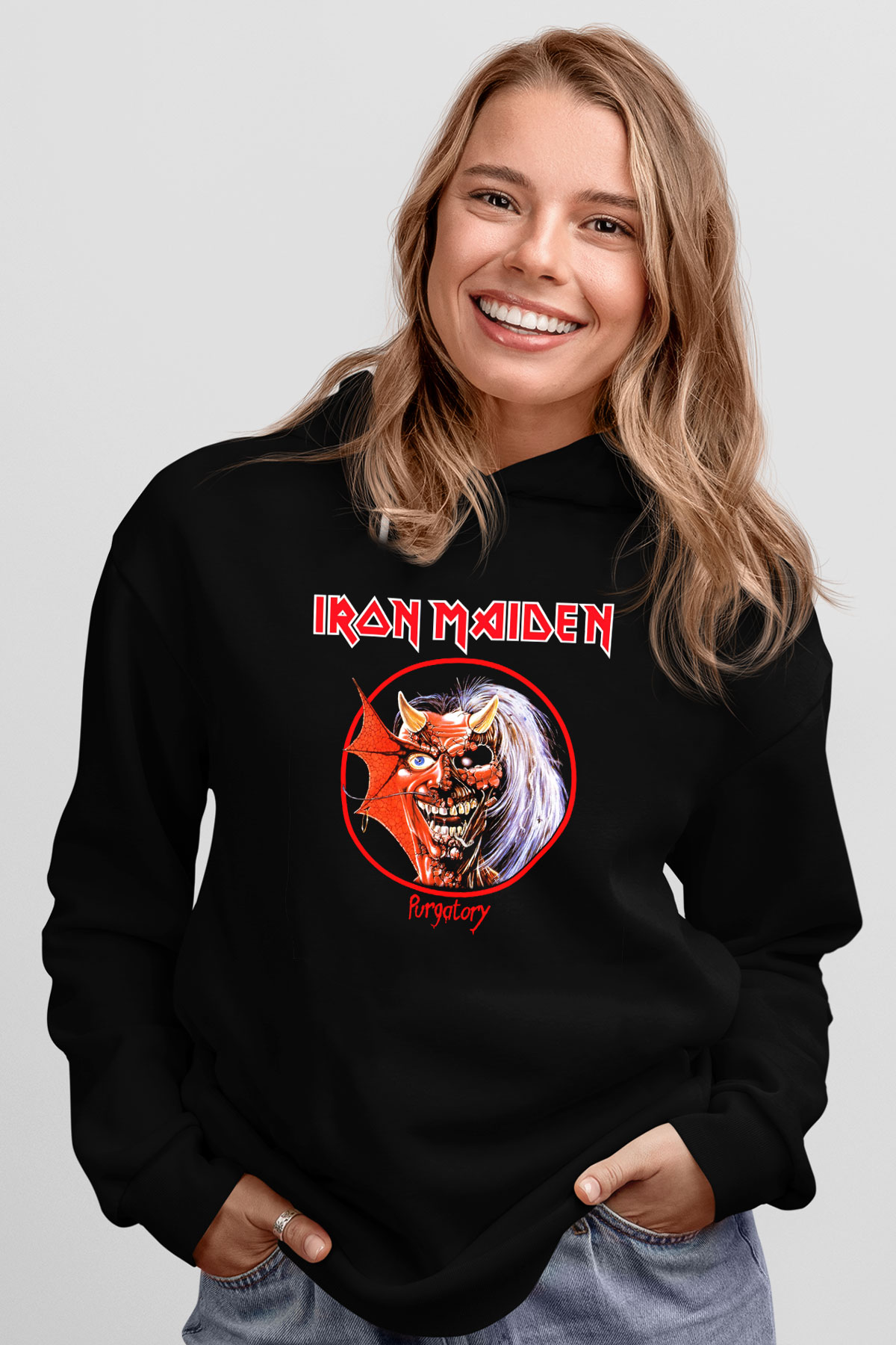 Iron Maiden Siyah Unisex Hoodie