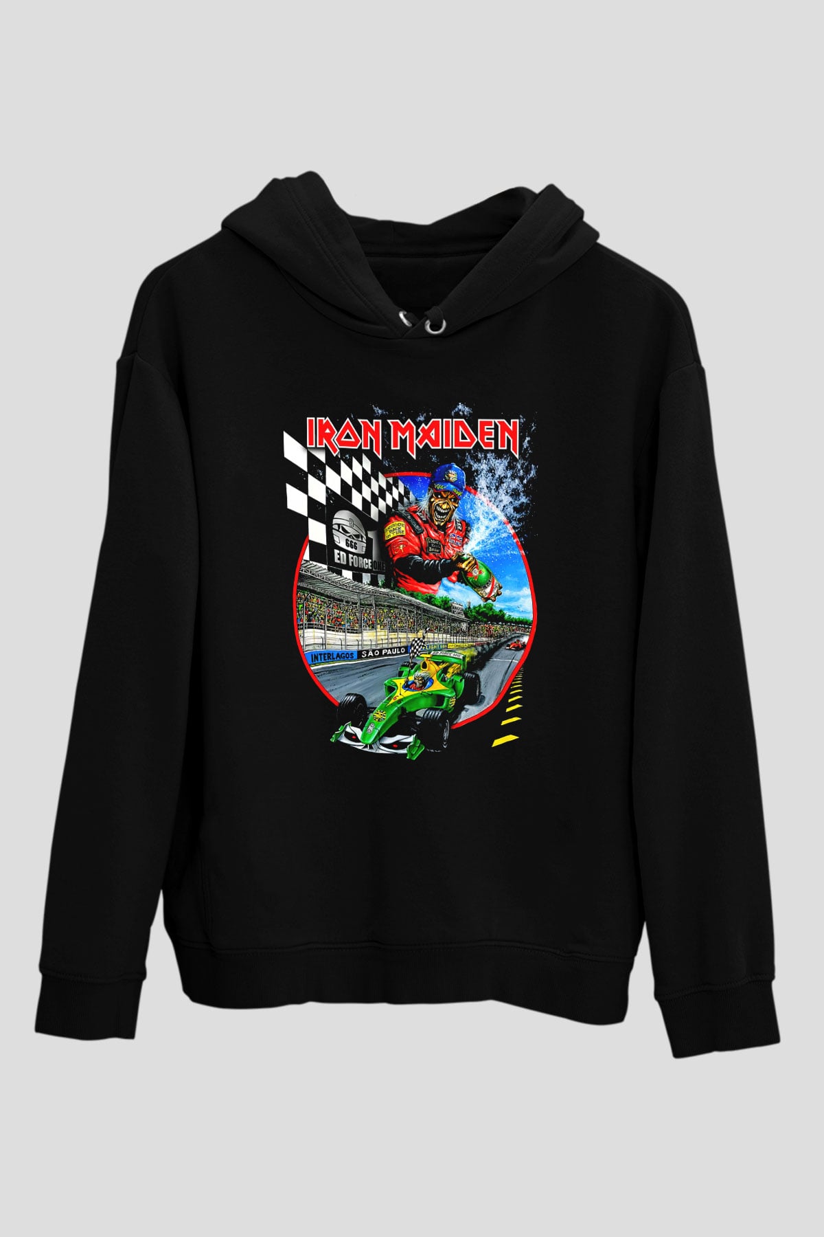 Iron Maiden Siyah Unisex Hoodie