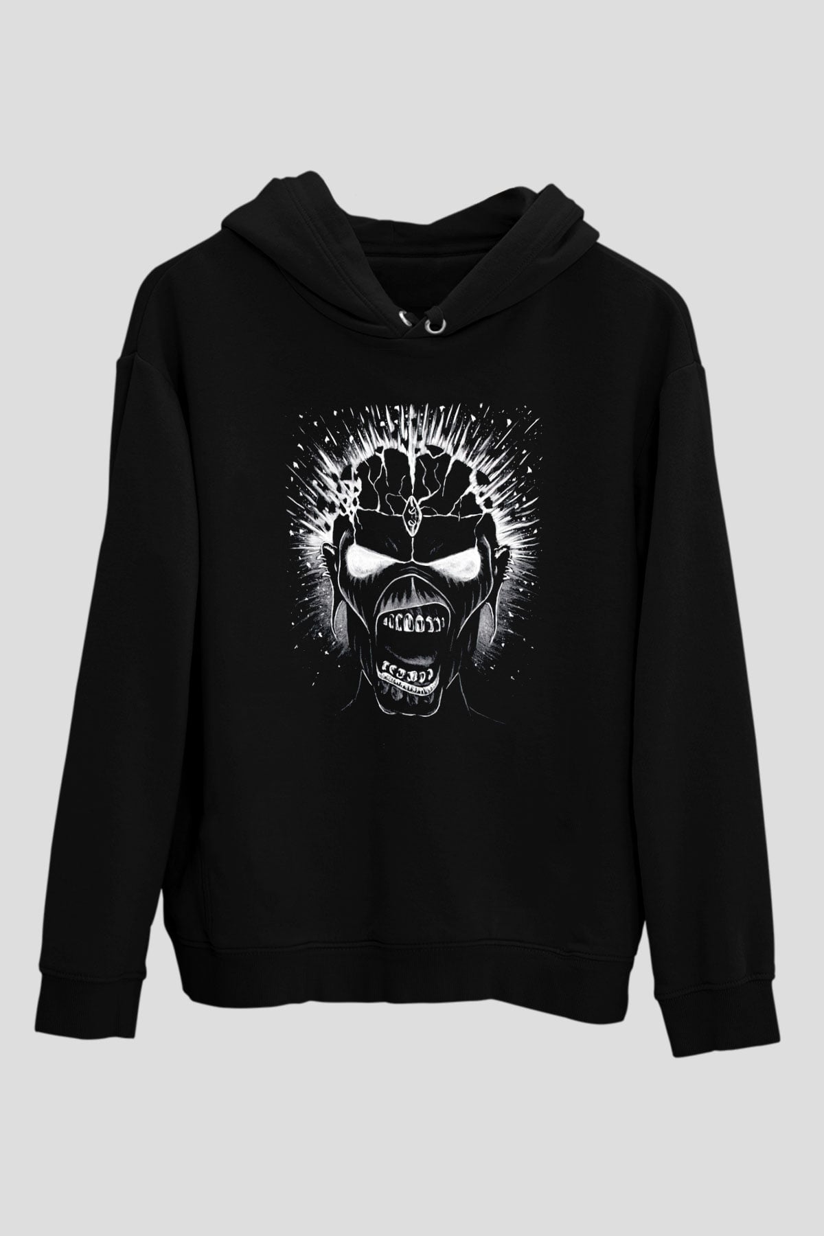 Iron Maiden Siyah Unisex Kapüşonlu Sweatshirt