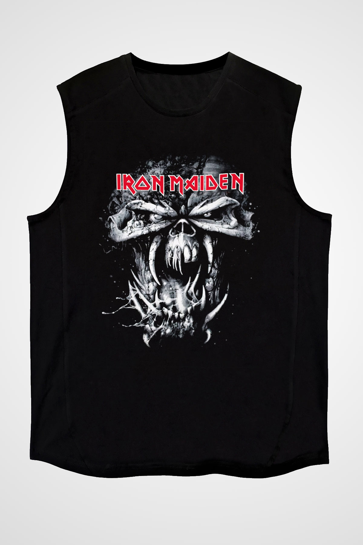 Iron Maiden Siyah Unisex Kolsuz Tişört