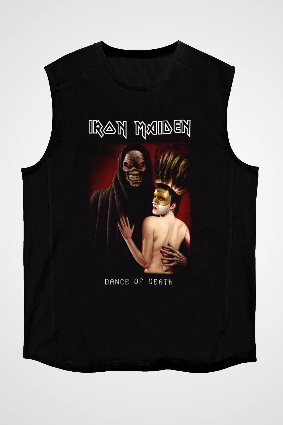 Iron Maiden Siyah Unisex Kolsuz Tişört