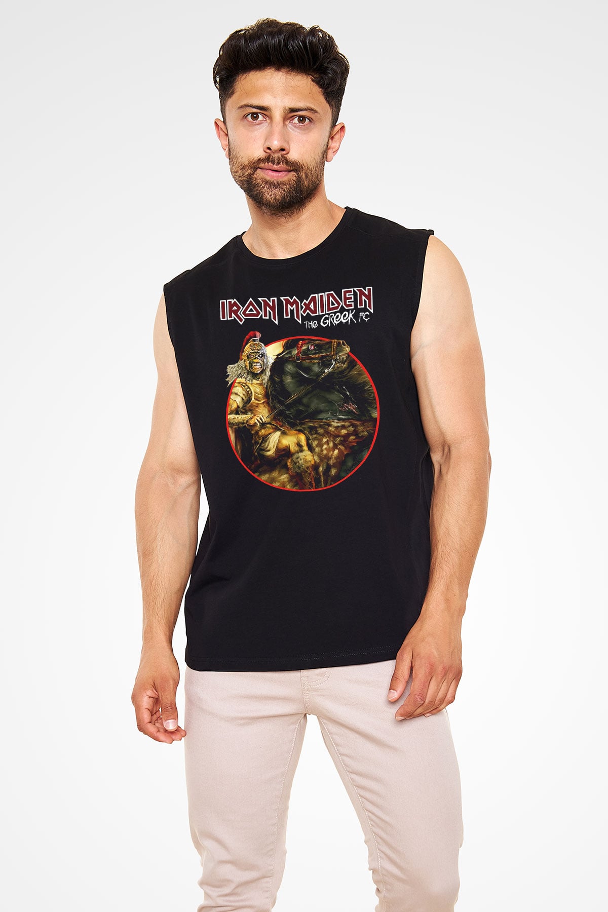 Iron Maiden Siyah Unisex Kolsuz Tişört