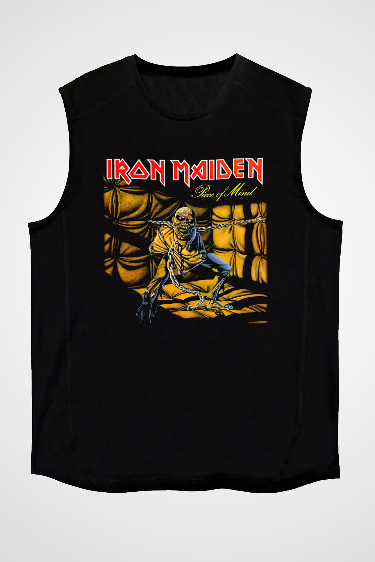 Iron Maiden Siyah Unisex Kolsuz Tişört