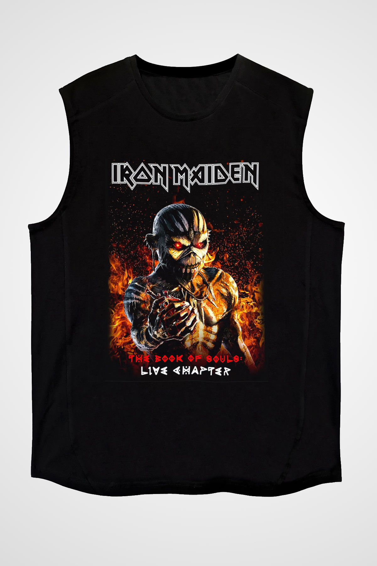 Iron Maiden Siyah Unisex Kolsuz Tişört