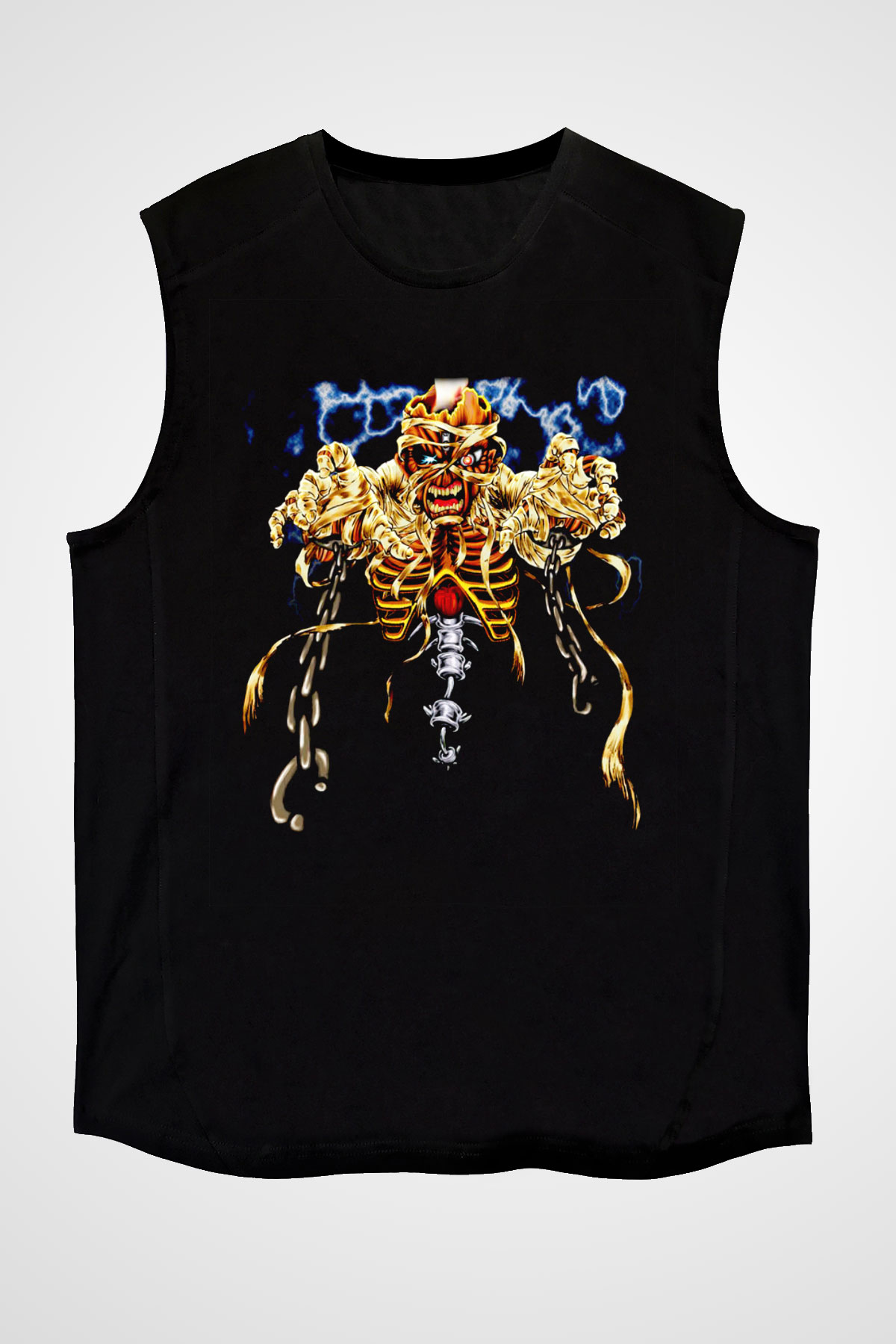 Iron Maiden Siyah Unisex Kolsuz Tişört