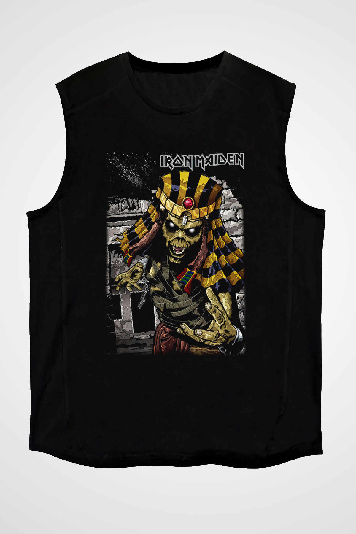 Iron Maiden Siyah Unisex Kolsuz Tişört