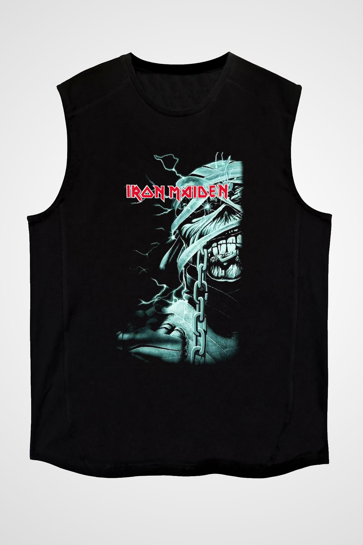 Iron Maiden Siyah Unisex Kolsuz Tişört
