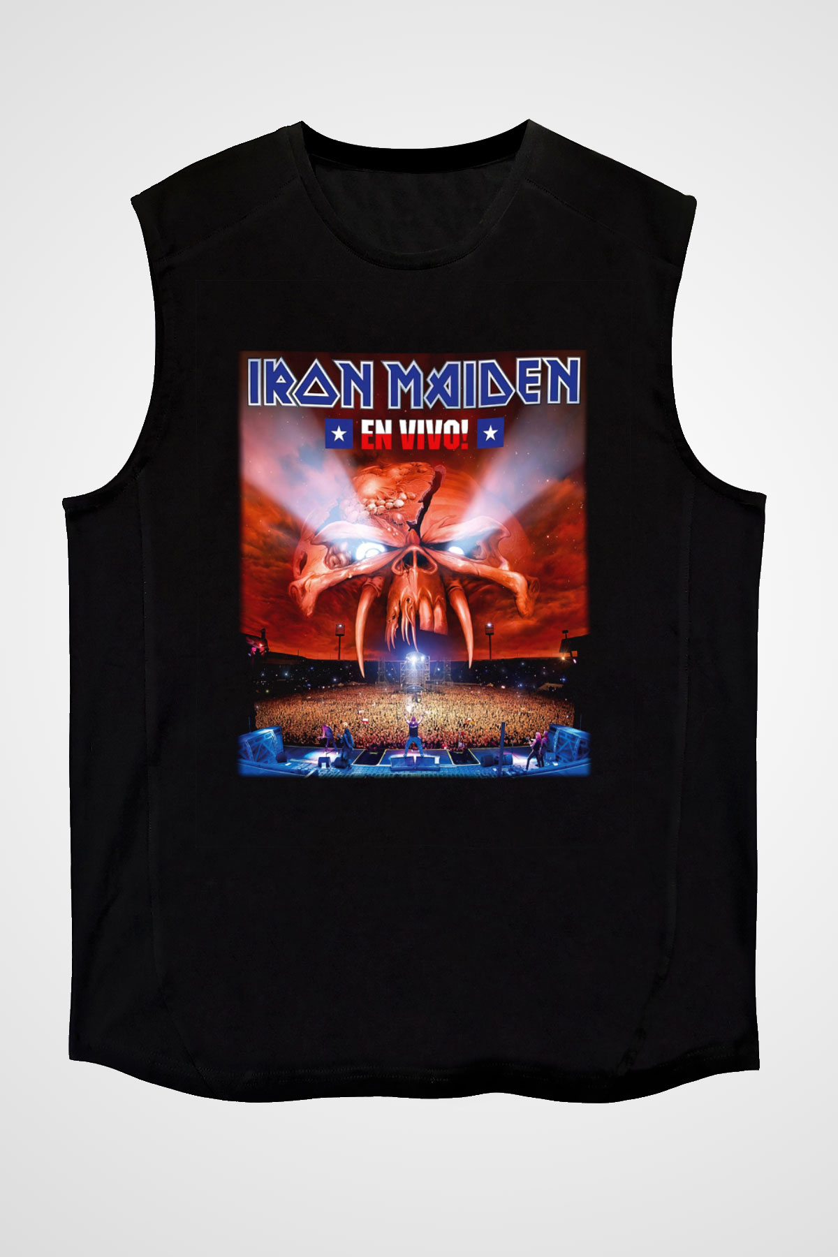 Iron Maiden Siyah Unisex Kolsuz Tişört