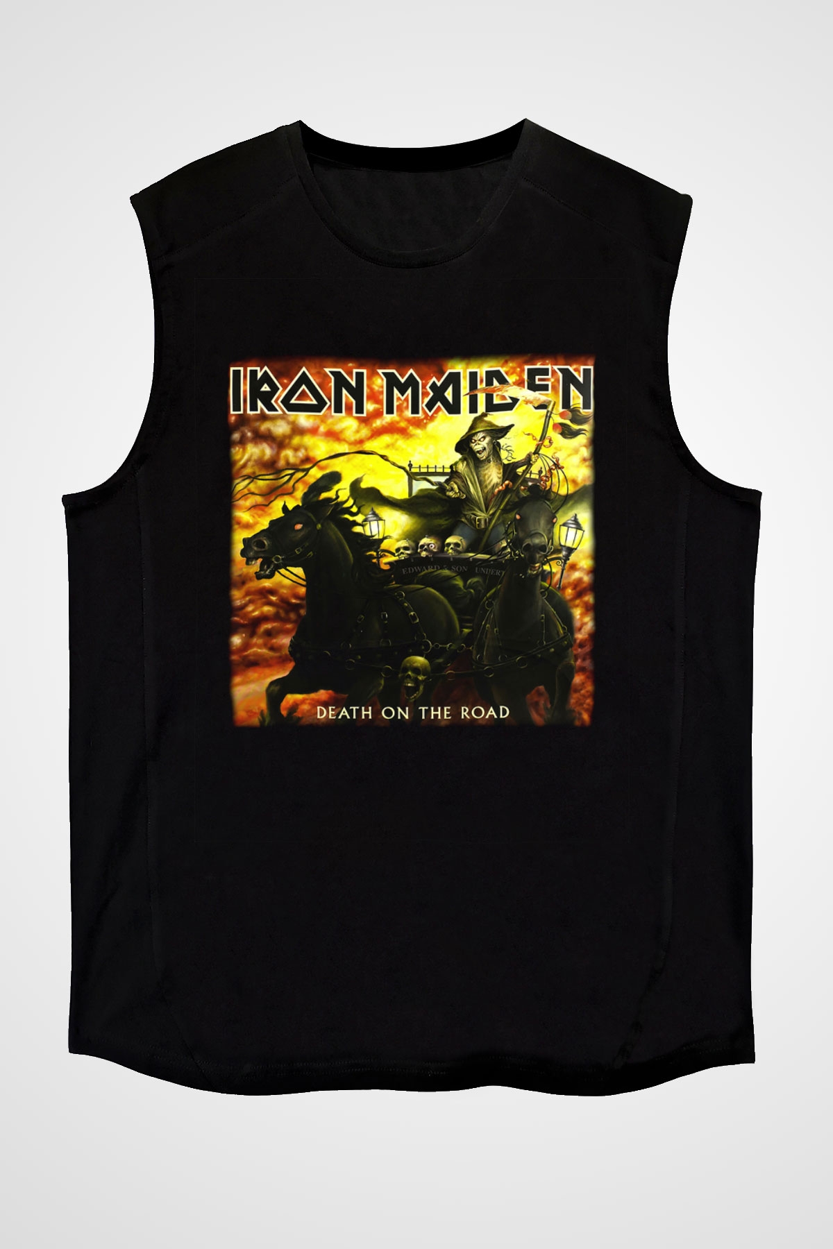 Iron Maiden Siyah Unisex Kolsuz Tişört