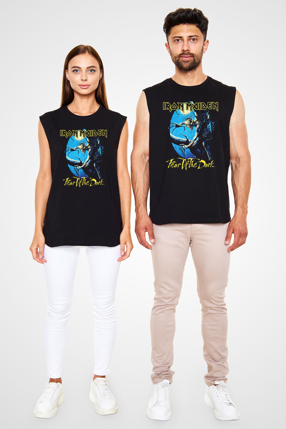 Iron Maiden Siyah Unisex Kolsuz Tişört