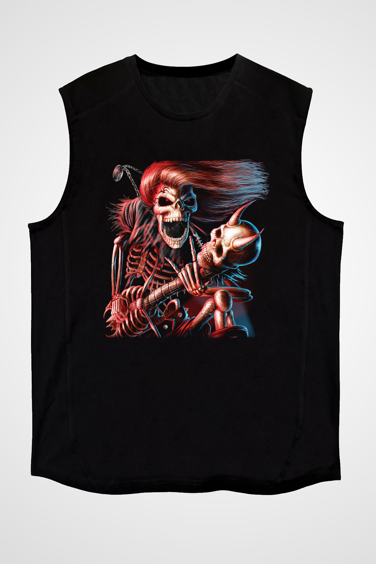 Iron Maiden Siyah Unisex Kolsuz Tişört