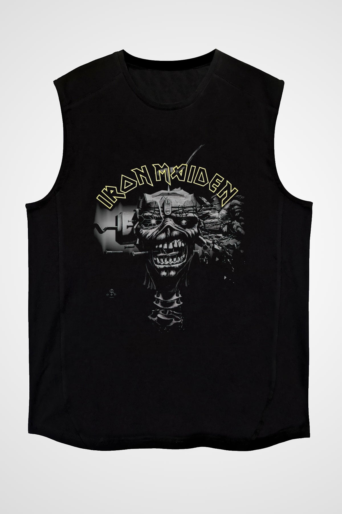 Iron Maiden Siyah Unisex Kolsuz Tişört