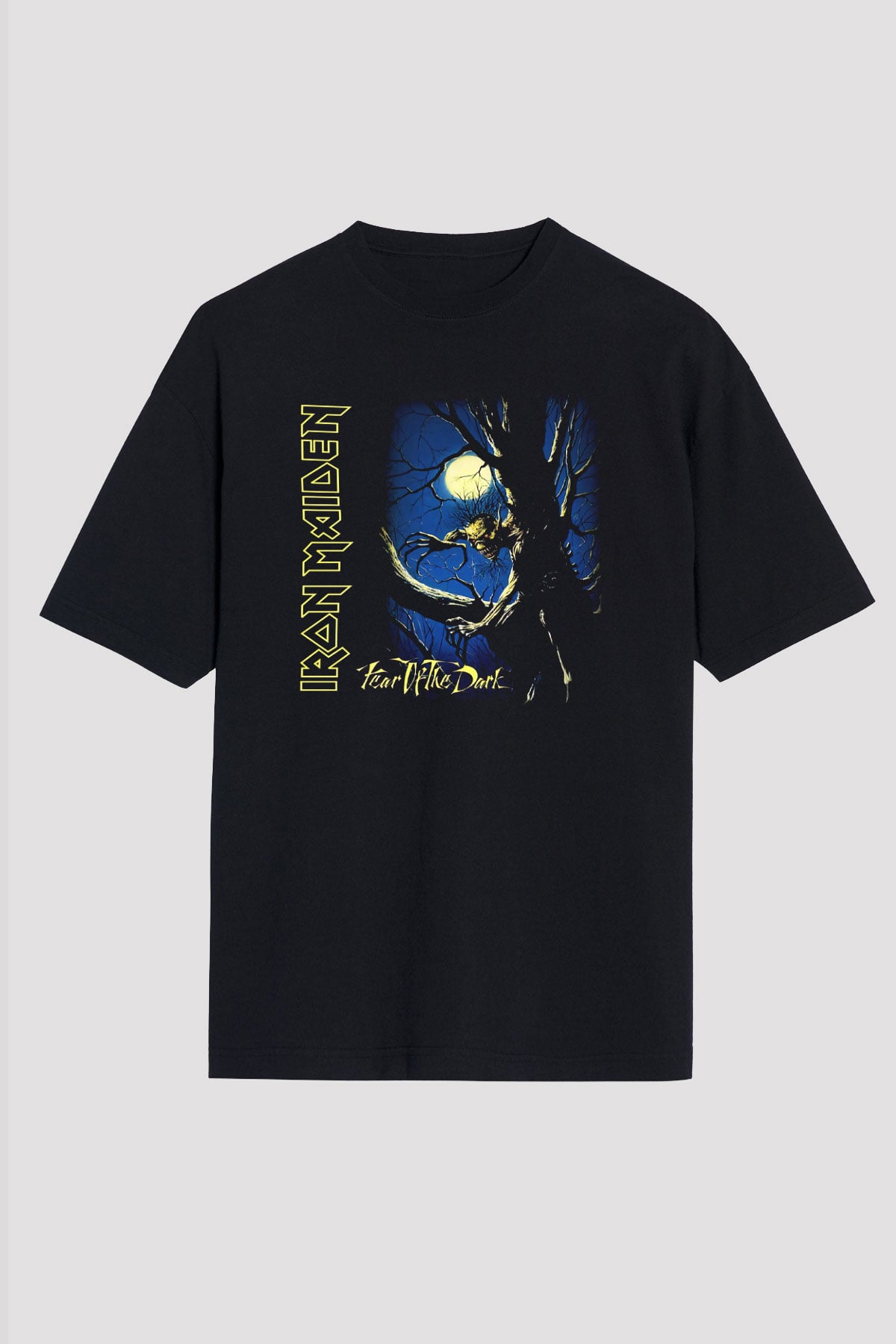 Iron Maiden Siyah Unisex Oversize Tişört T-Shirt