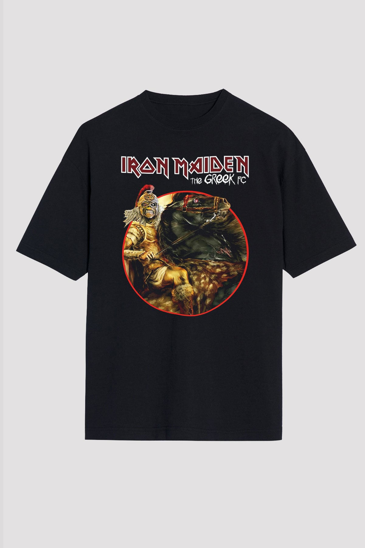 Iron Maiden Siyah Unisex Oversize Tişört T-Shirt
