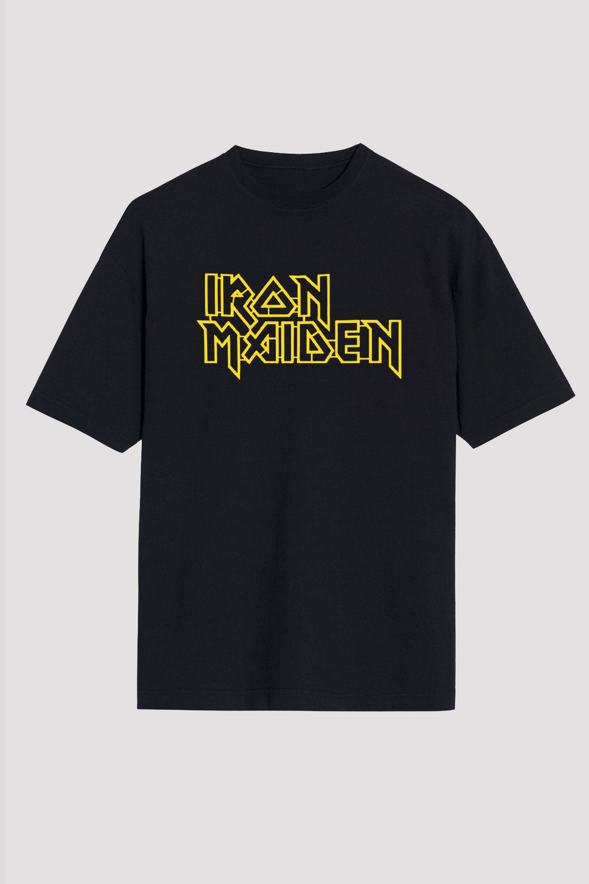 Iron Maiden Siyah Unisex Oversize Tişört T-Shirt