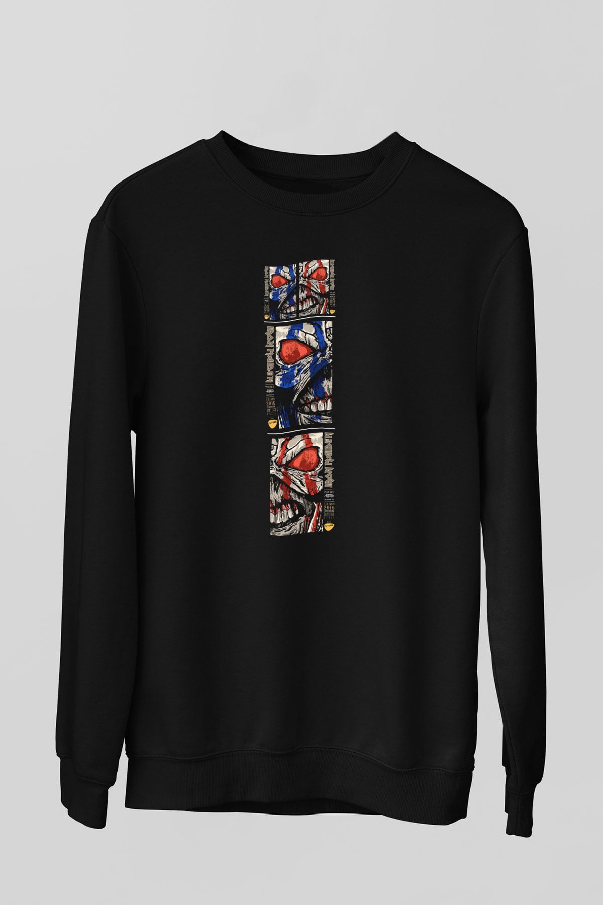 Iron Maiden Siyah Unisex Sweatshirt