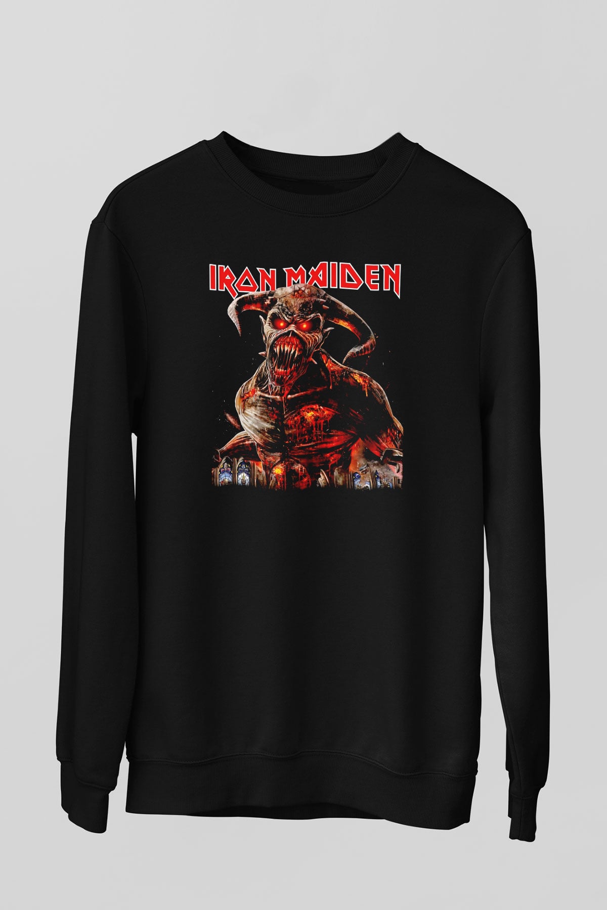 Iron Maiden Siyah Unisex Sweatshirt