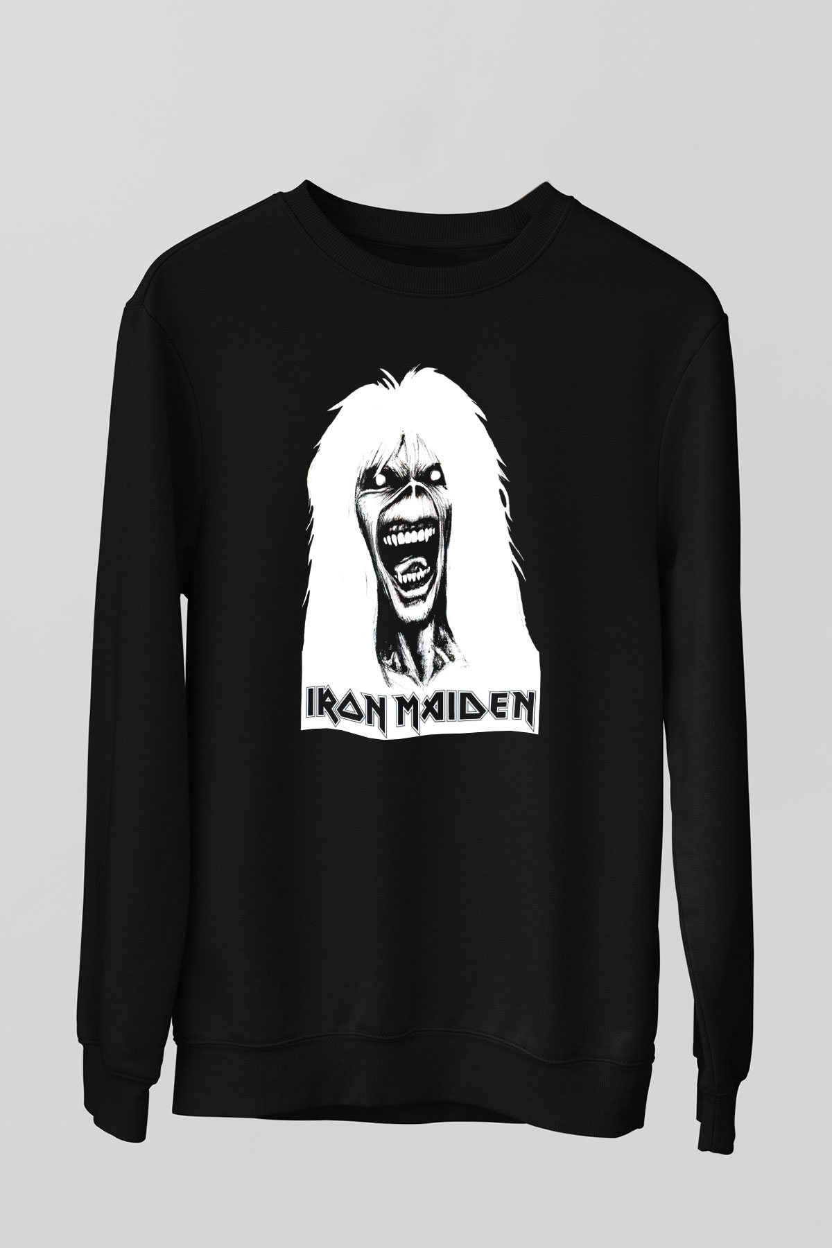 Iron Maiden Siyah Unisex Sweatshirt
