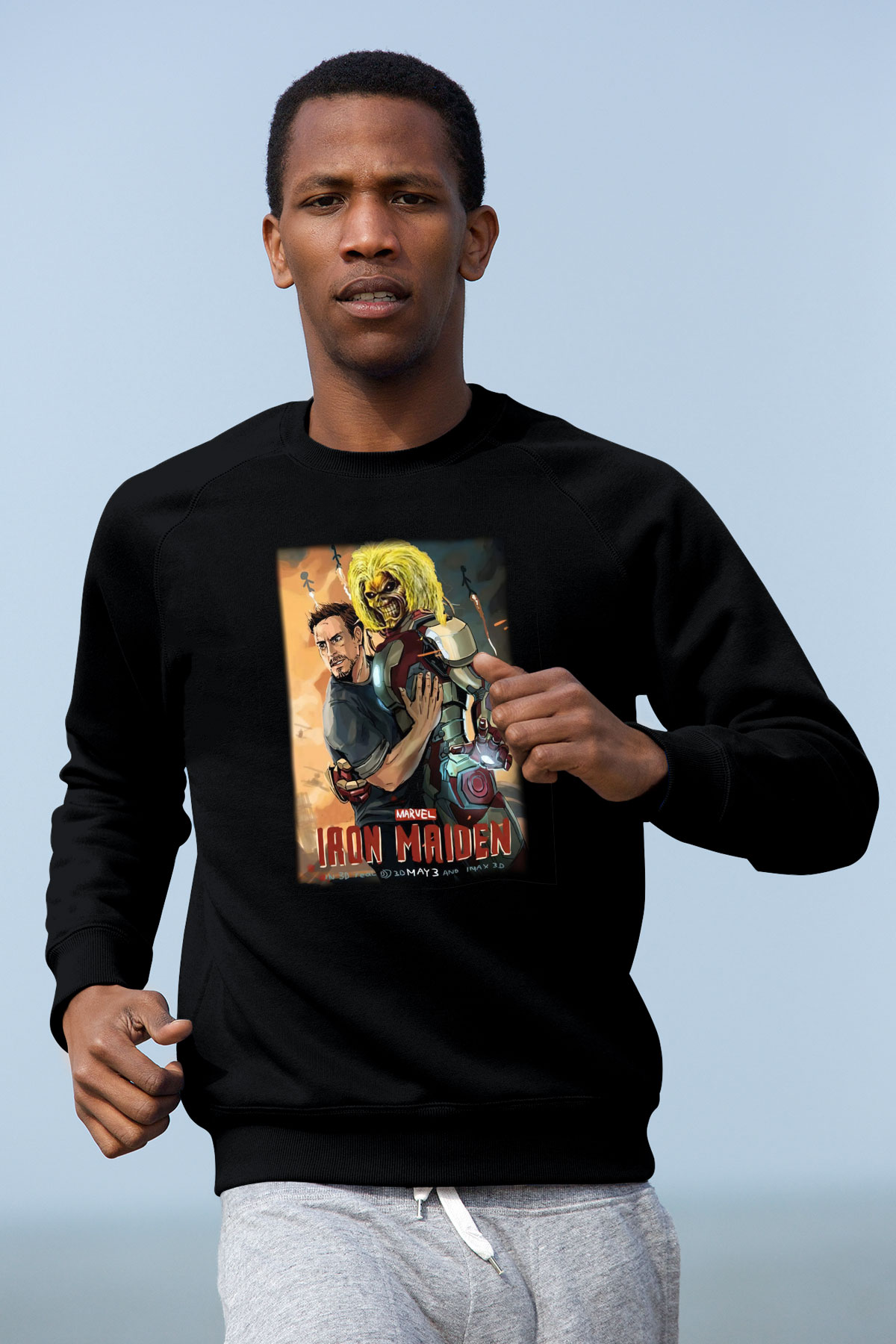 Iron Maiden Siyah Unisex Sweatshirt