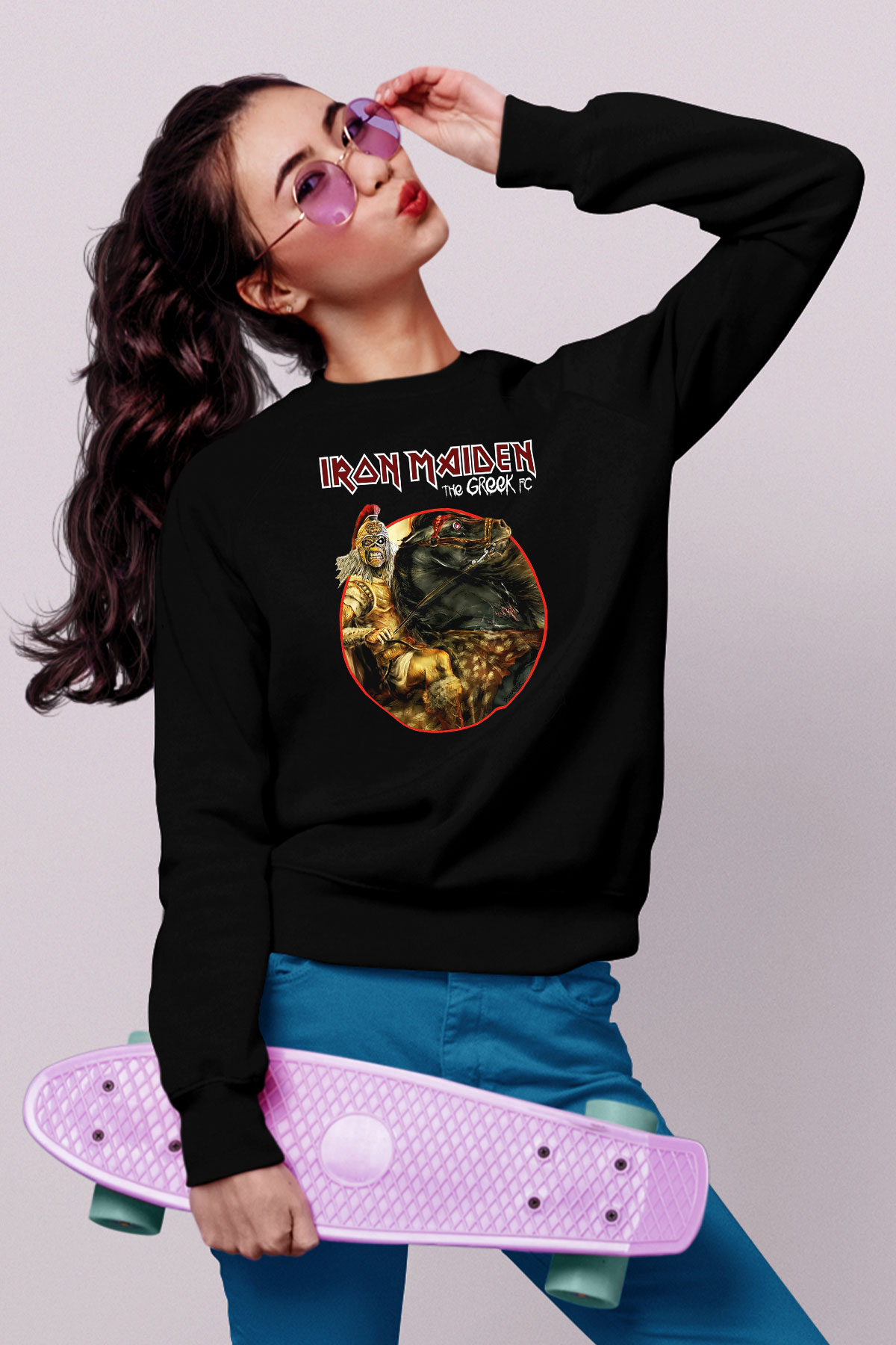Iron Maiden Siyah Unisex Sweatshirt