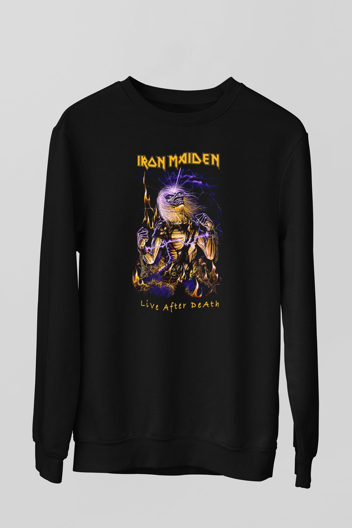Iron Maiden Siyah Unisex Sweatshirt