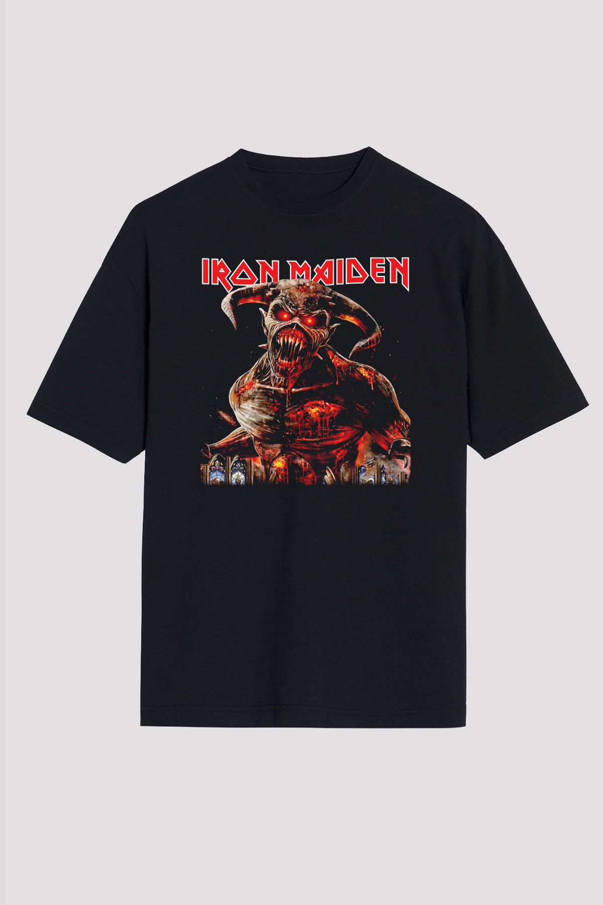 Iron Maiden Siyah Unisex Tişört T-Shirt - TişörtFabrikası
