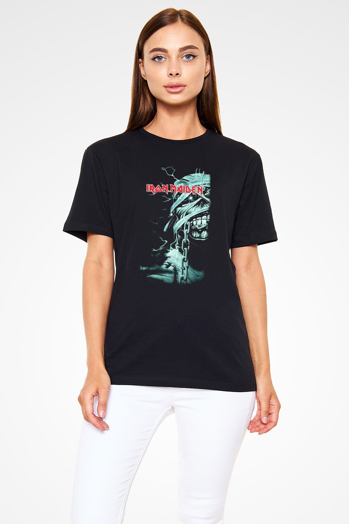 Iron Maiden Siyah Unisex Tişört T-Shirt - TişörtFabrikası