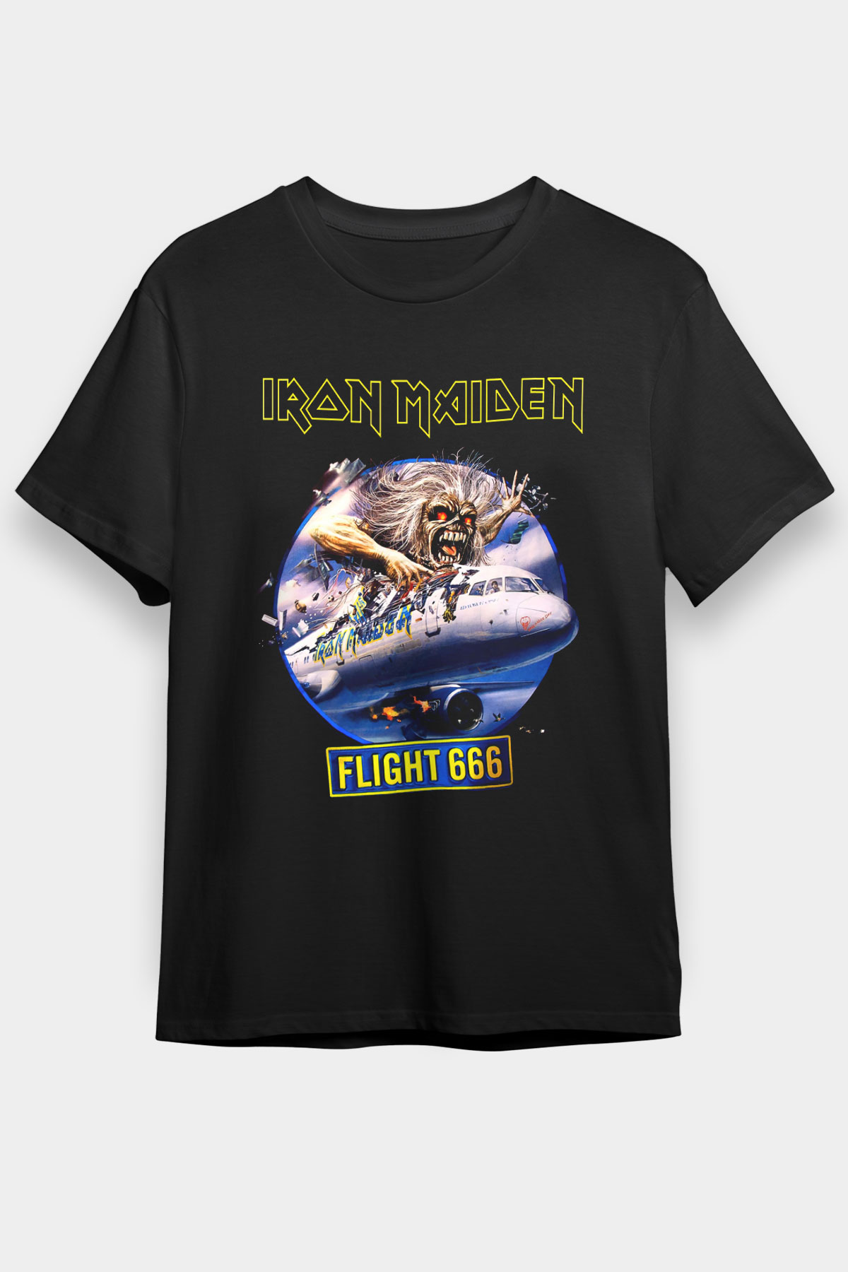 Iron Maiden Siyah Unisex Tişört T-Shirt - TişörtFabrikası