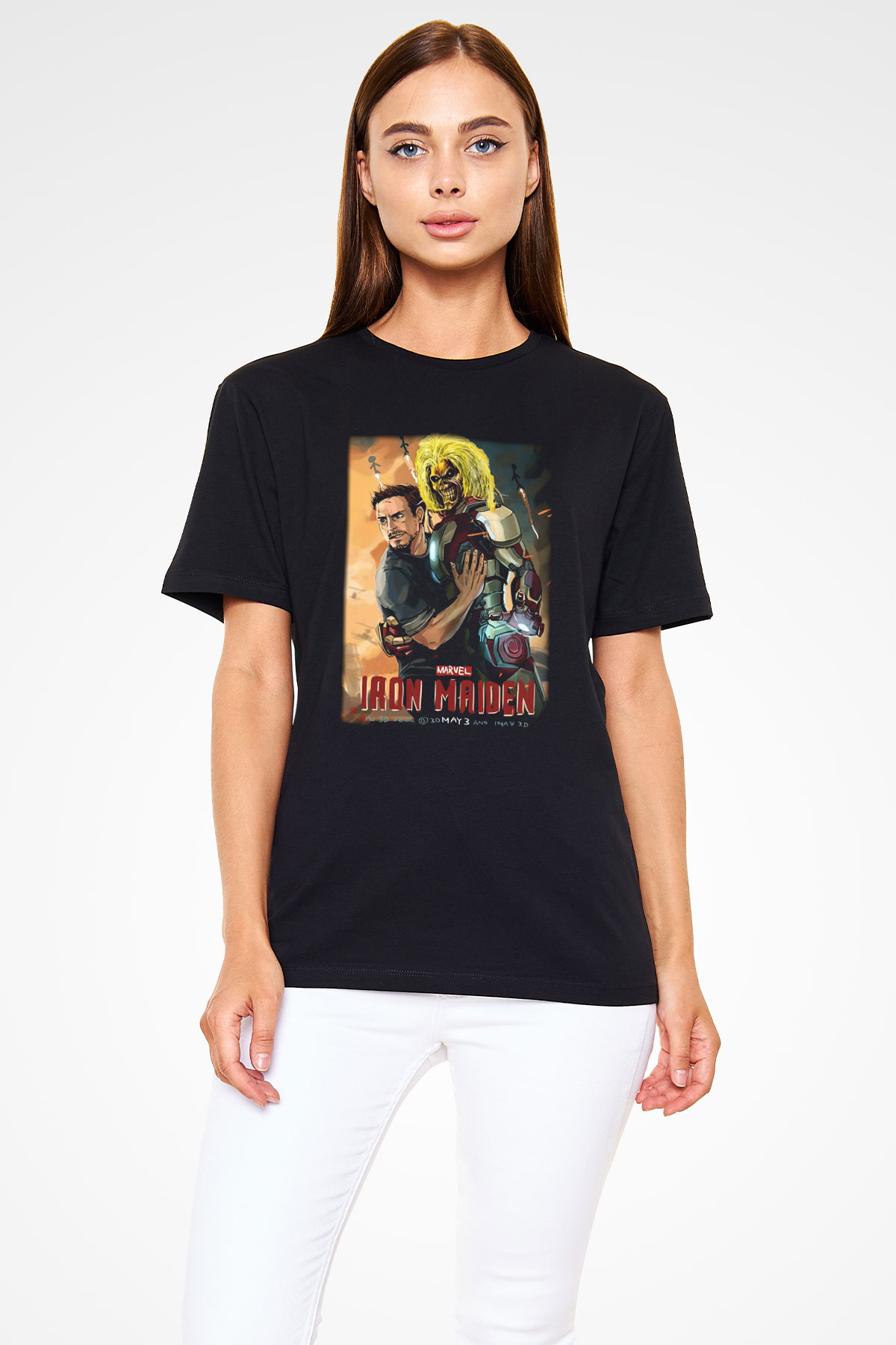 Iron Maiden Siyah Unisex Tişört T-Shirt - TişörtFabrikası