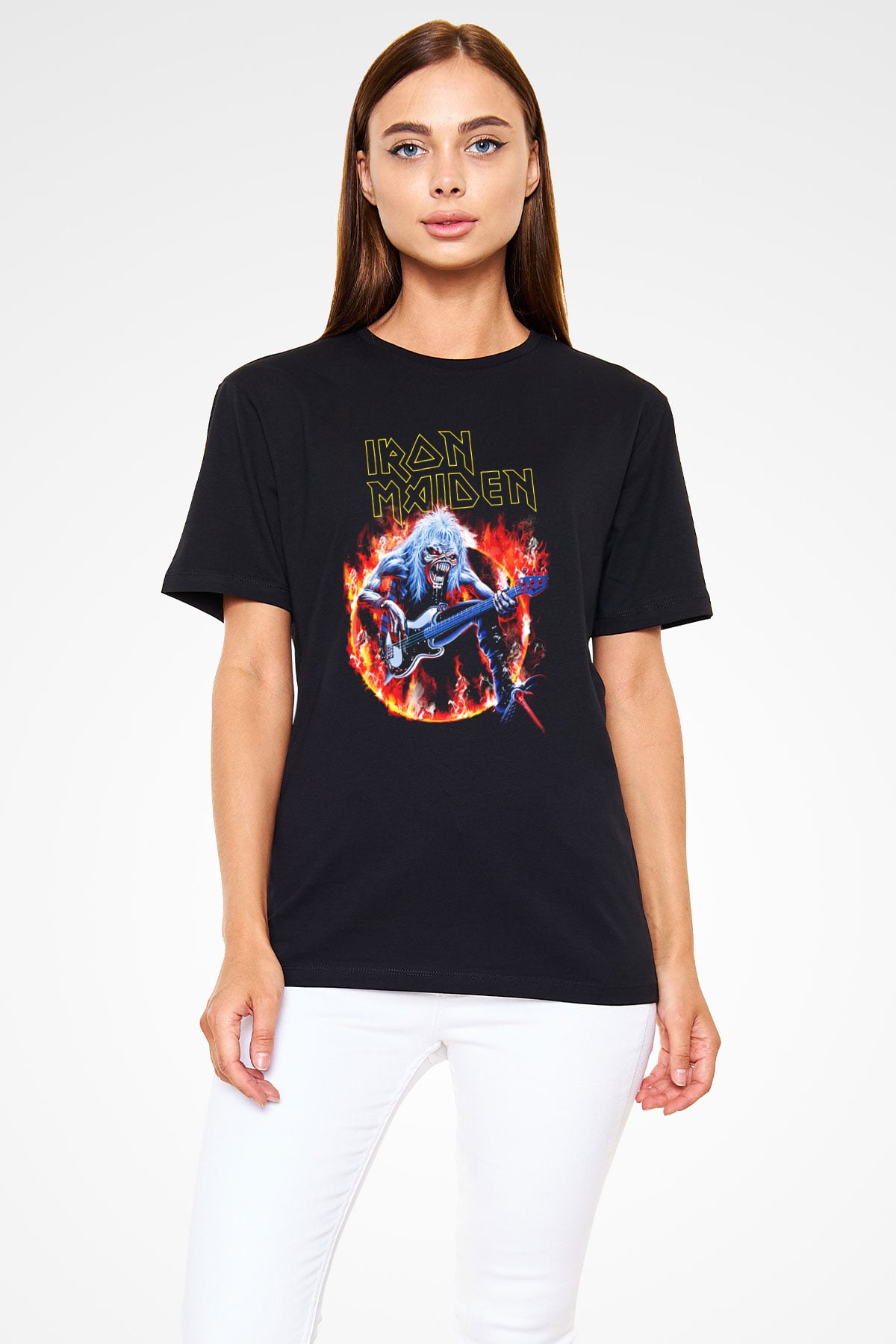 Iron Maiden Siyah Unisex Tişört T-Shirt - TişörtFabrikası